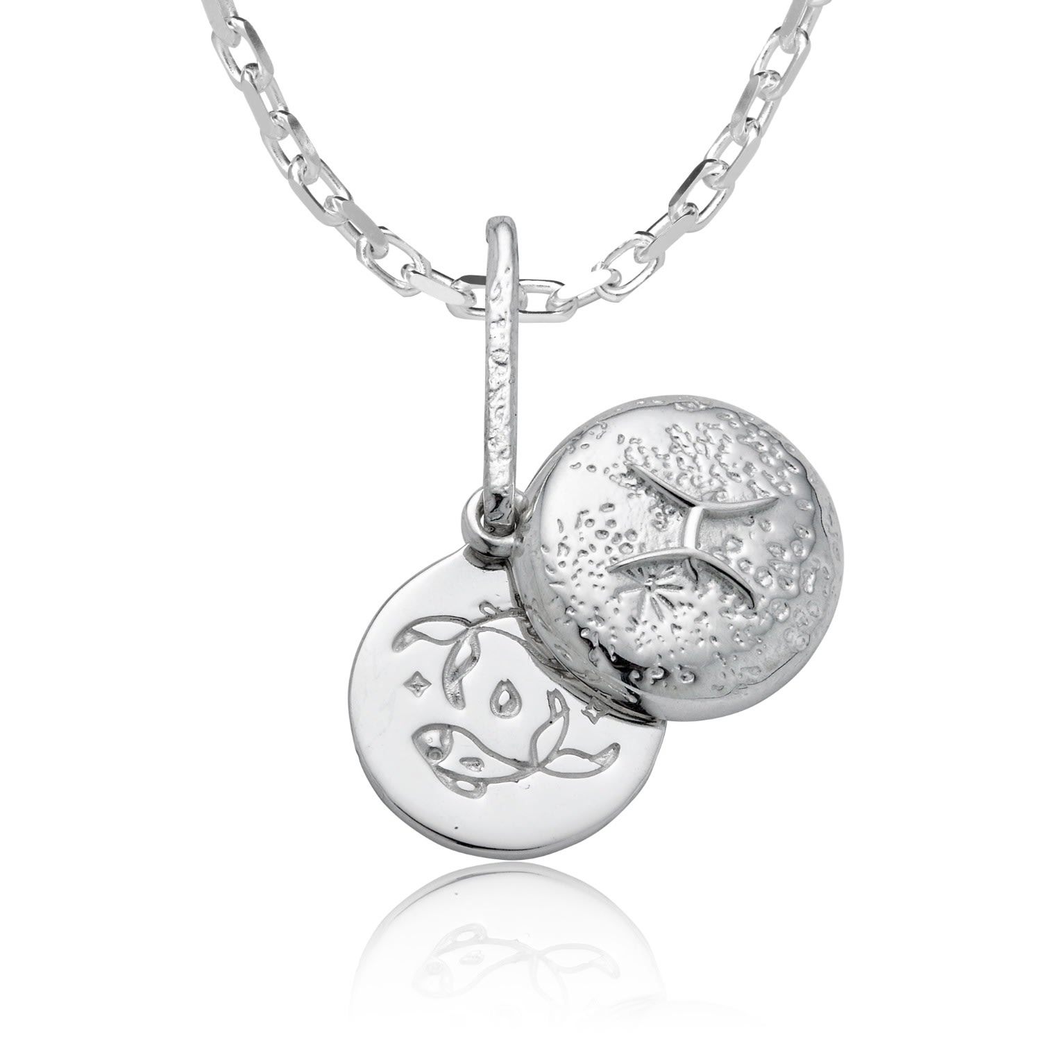 Cartography Women's Pisces - Zodiac Necklace In Sterling Silver