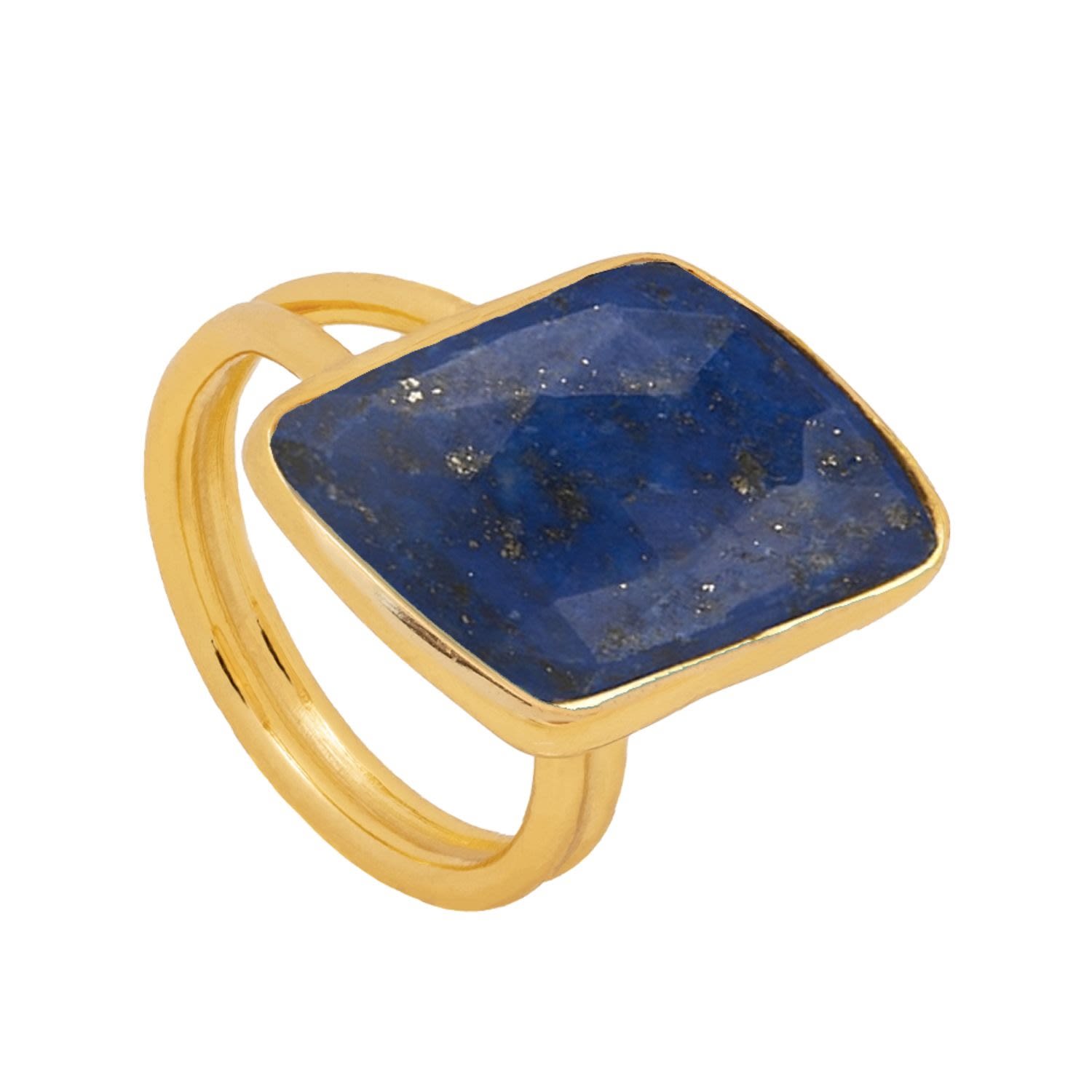 Lavani Jewels Women's Blue / Gold Blue Stardust Ring In Gold