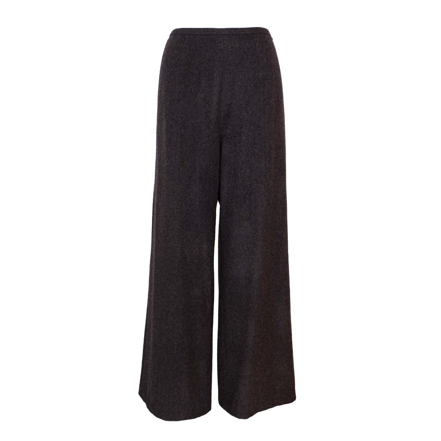 Vænn Women's Grey Giles Wide Leg Wool Pant Charcoal Melange In Grey
