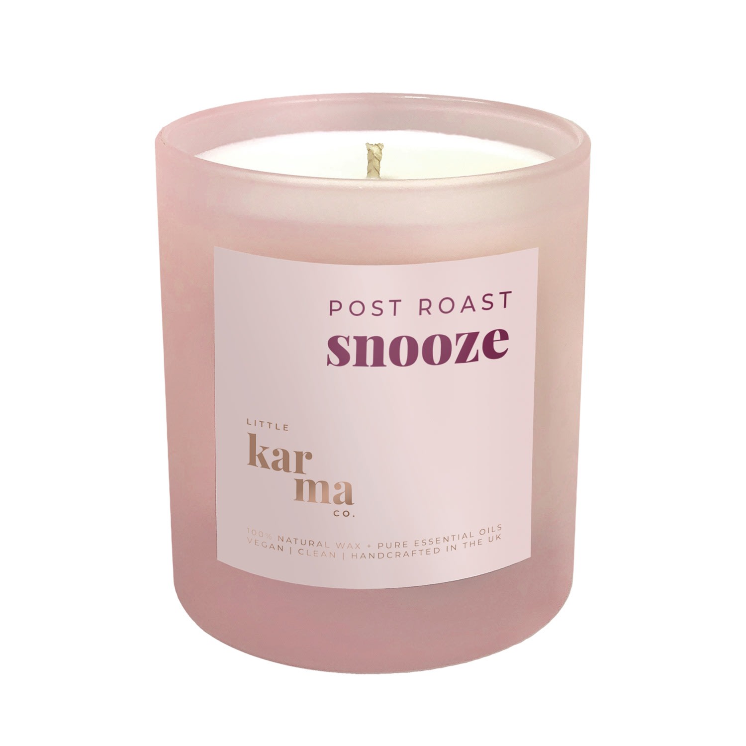 Pink / Purple Post Roast Snooze - Twisted Lavender Christmas Large Candle Little Karma Co. Ltd