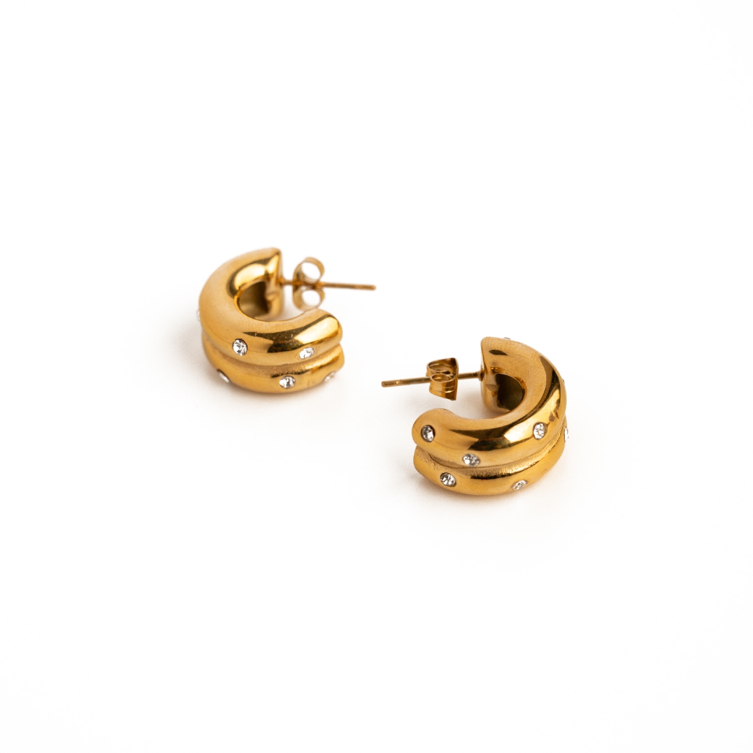 Women’s Remi Gold Hoops Superdivajewellery