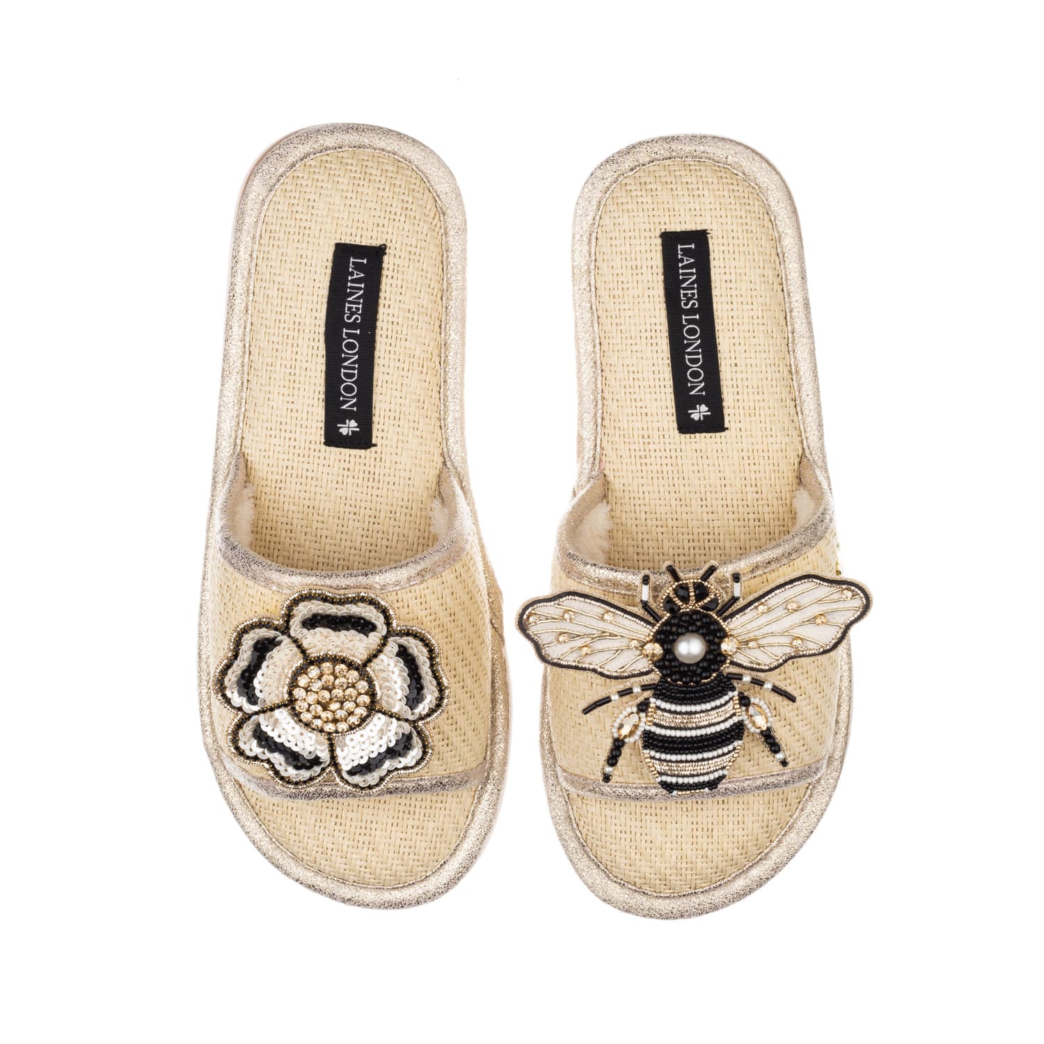 Cream and deals gold sandals