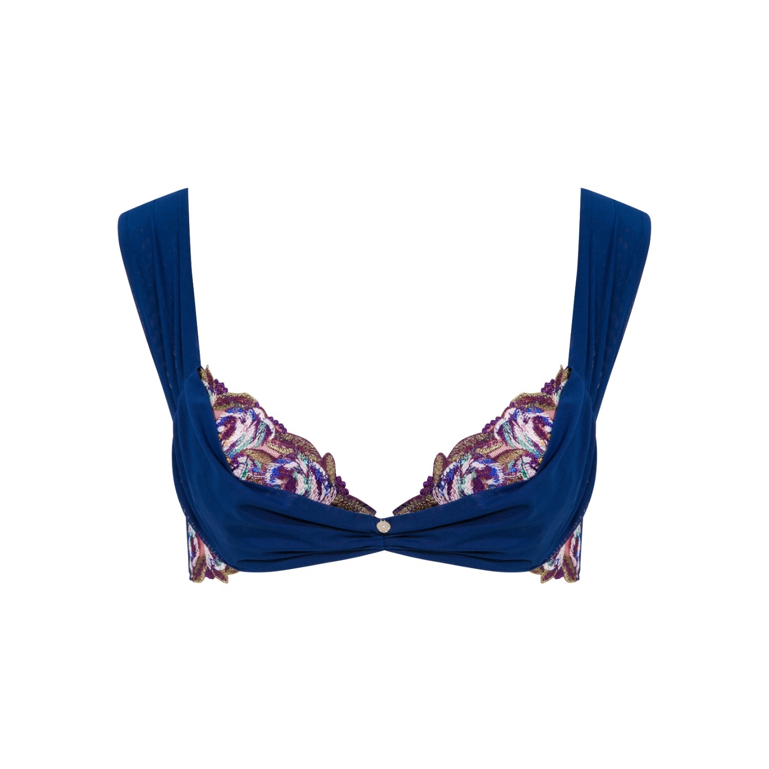 House Of Silk Women's Marien Tulle Bra Navy Blue In Blue