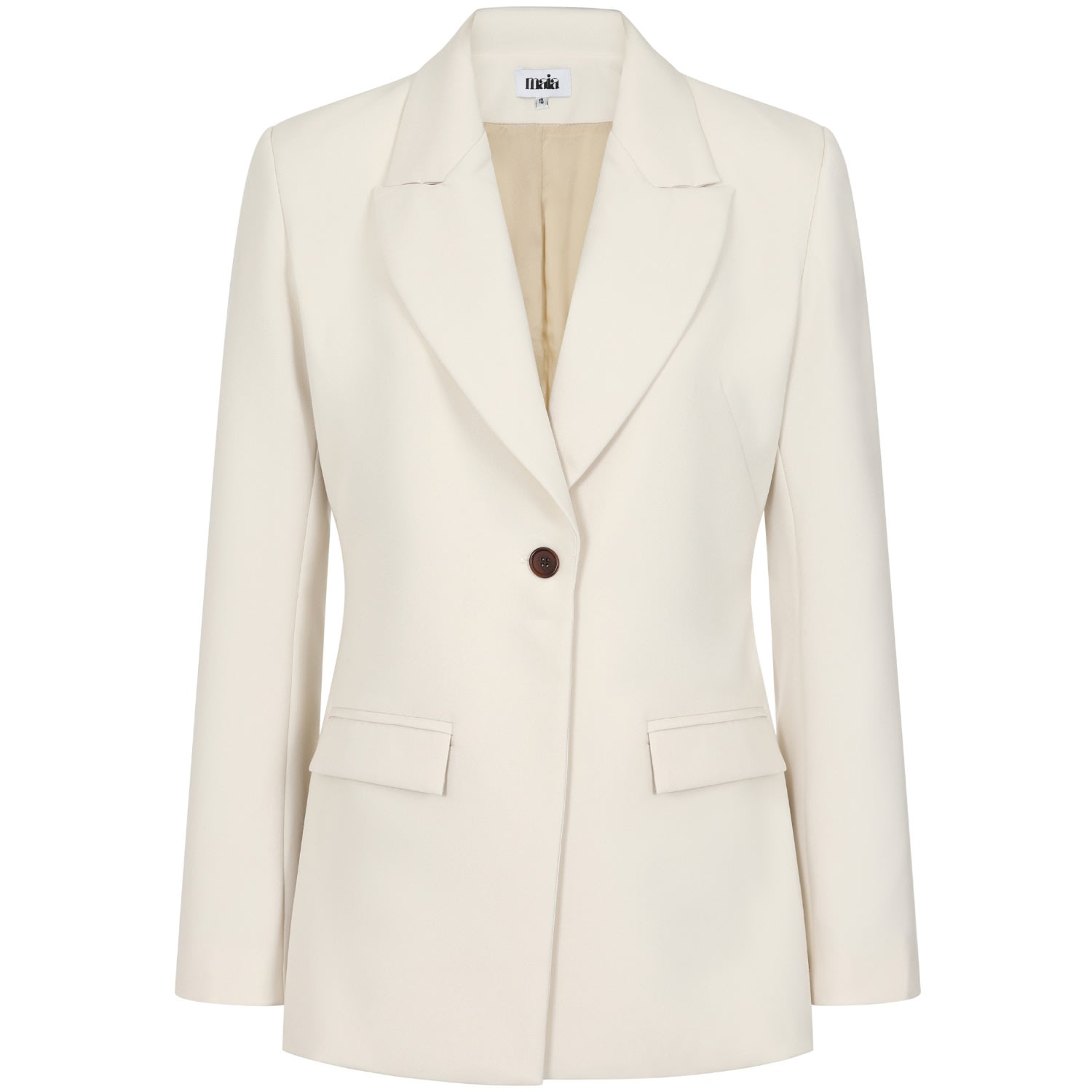 Women’s White Joan Ivory Blazer Small Maia Studios