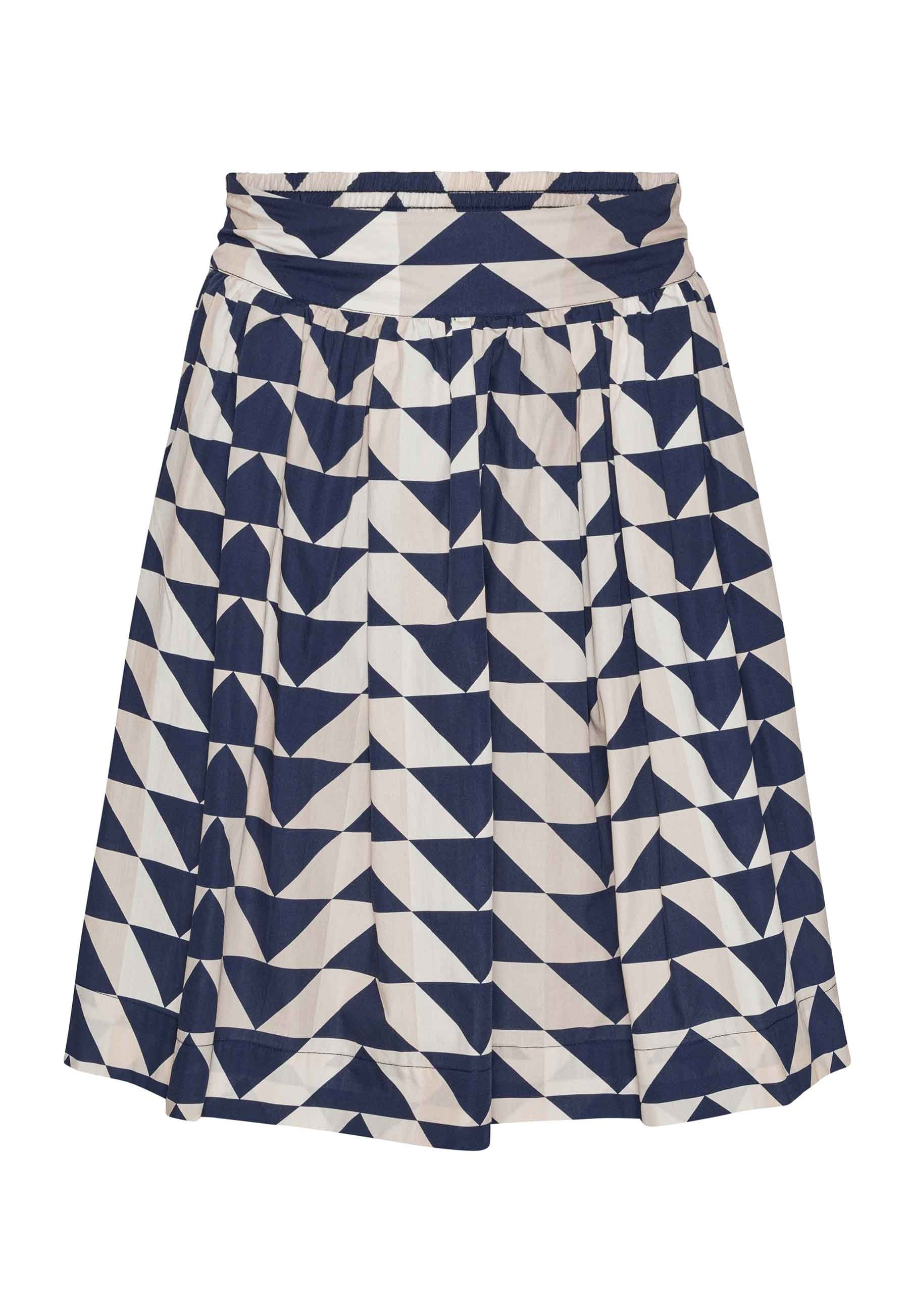 Women's Grobund Svala Skirt - One In Blue Quilt Pattern | L