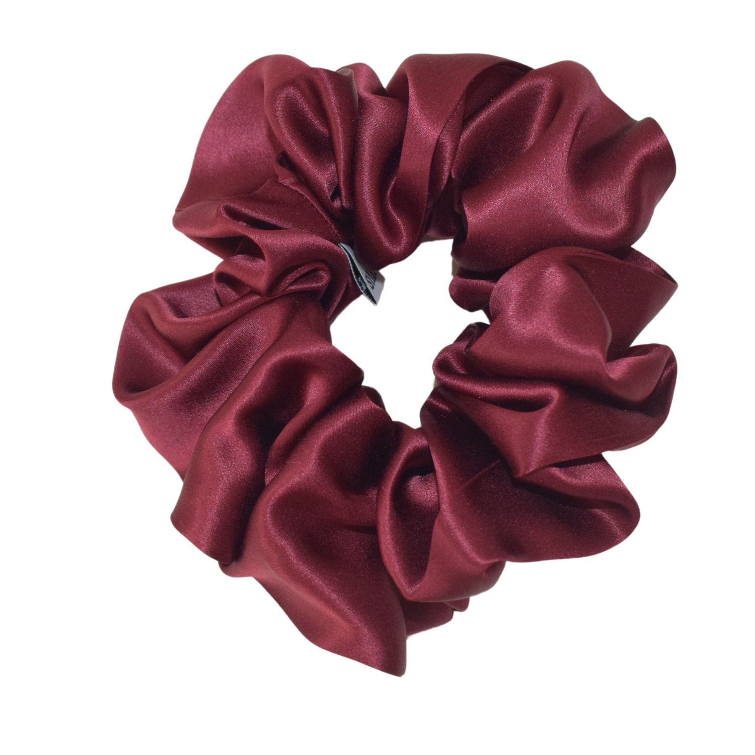Sylki Women's Red Maxi Silk Scrunchie - Burgundy