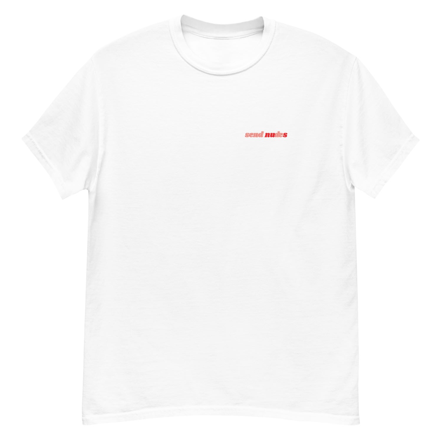 Women’s Send Nudes Tshirt- White 3Xl Nus