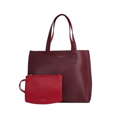 Women’s Reversible Tote Bag Midi -Bordeaux Campo Marzio Roma 1933