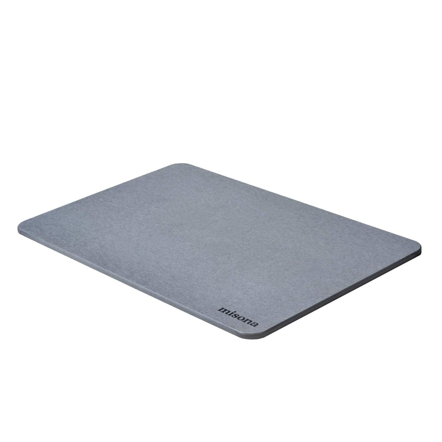 Misona Diatomite Stone Bath Mat - Grey In Gray