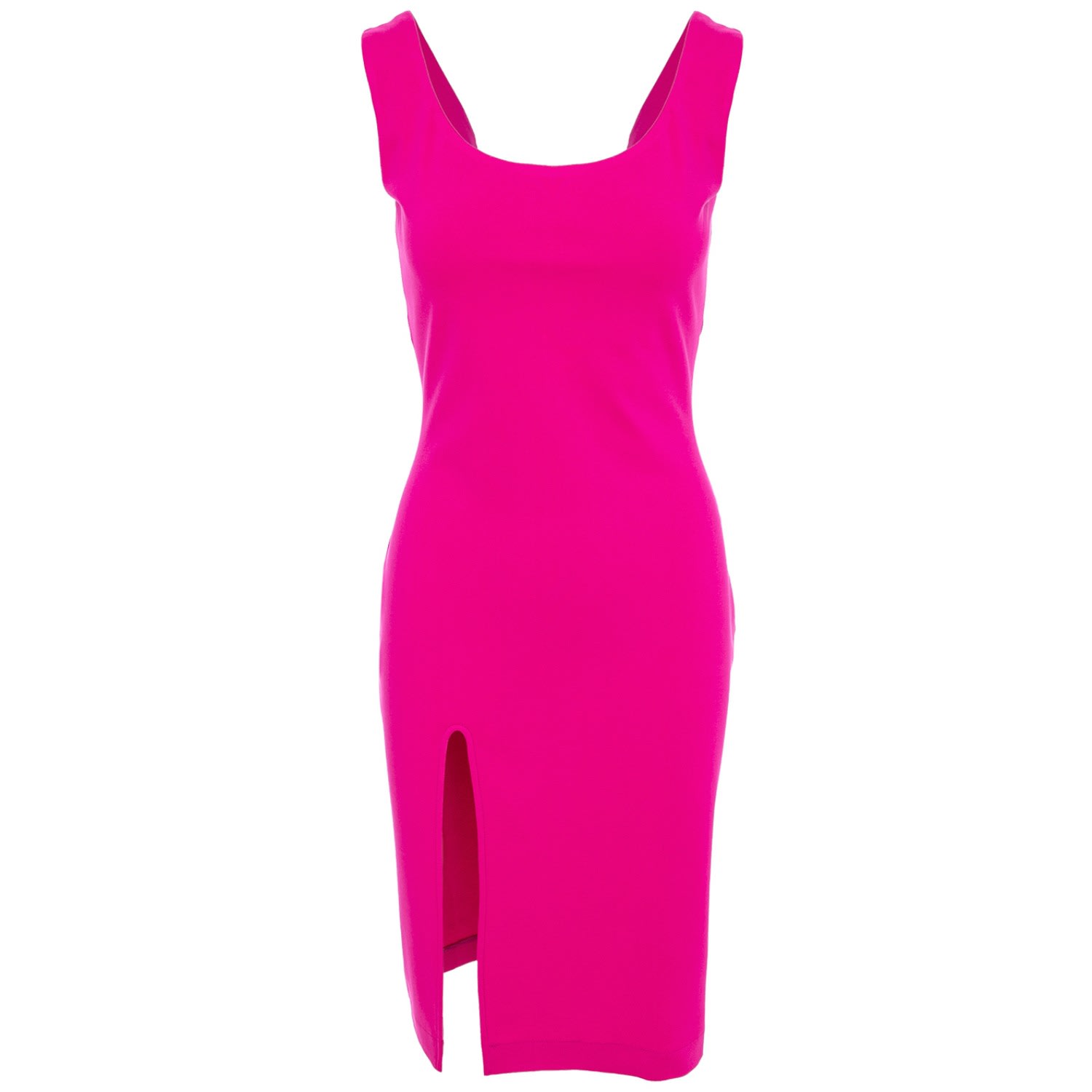 Women’s Pink / Purple Madison Jersey Midi Dress In Fuchsia Large Roserry