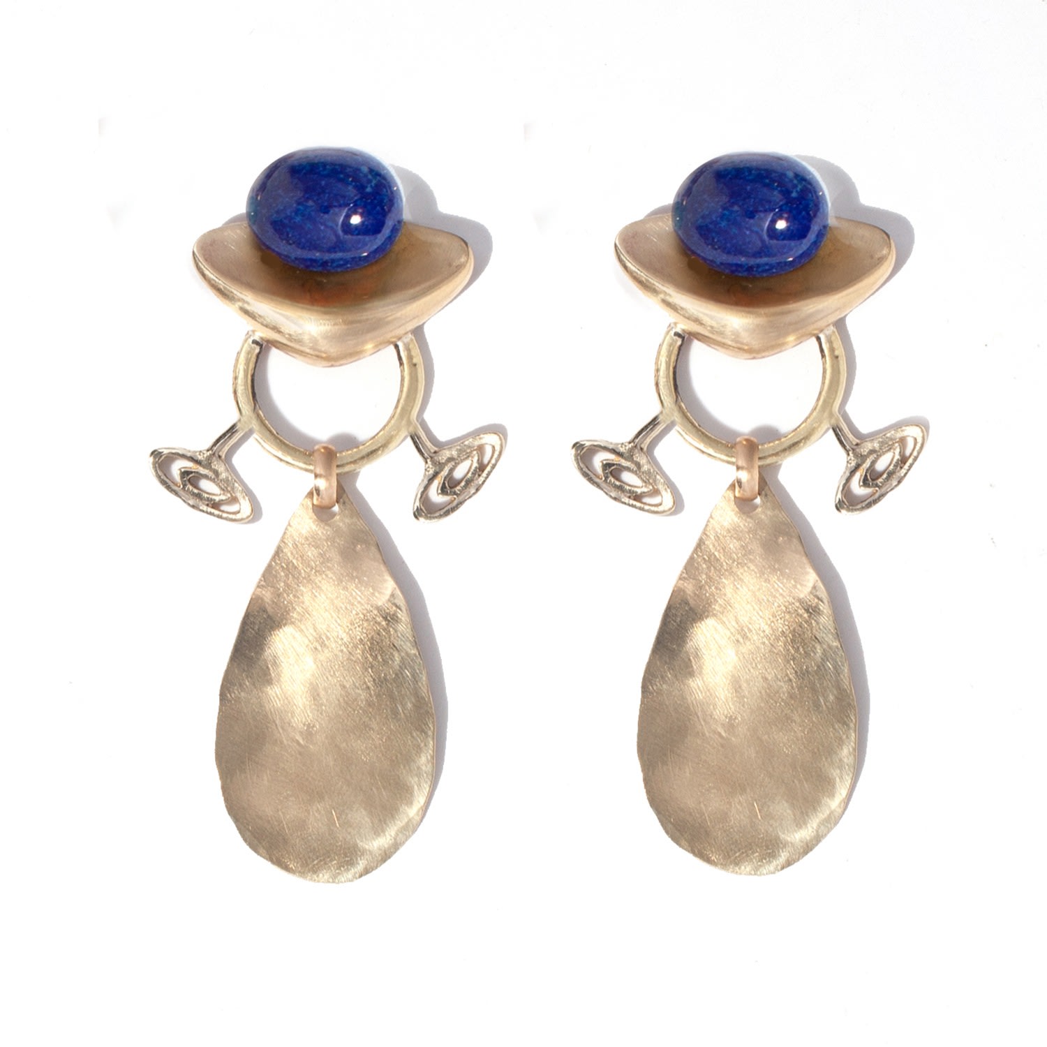 Women’s Gold / Blue Aida Earring In Sea Castlecliff