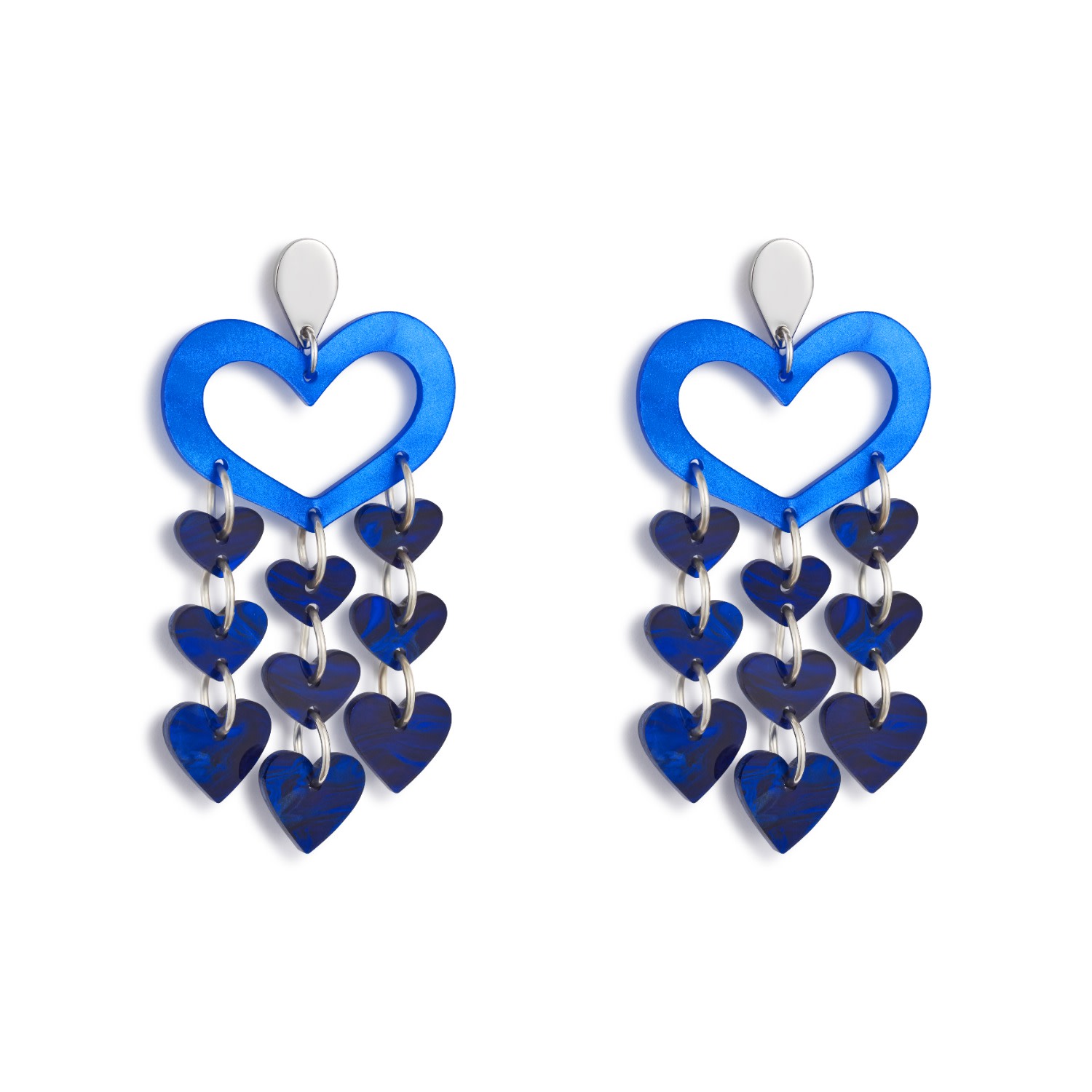 Toolally Women's Heart Chandeliers - Blue