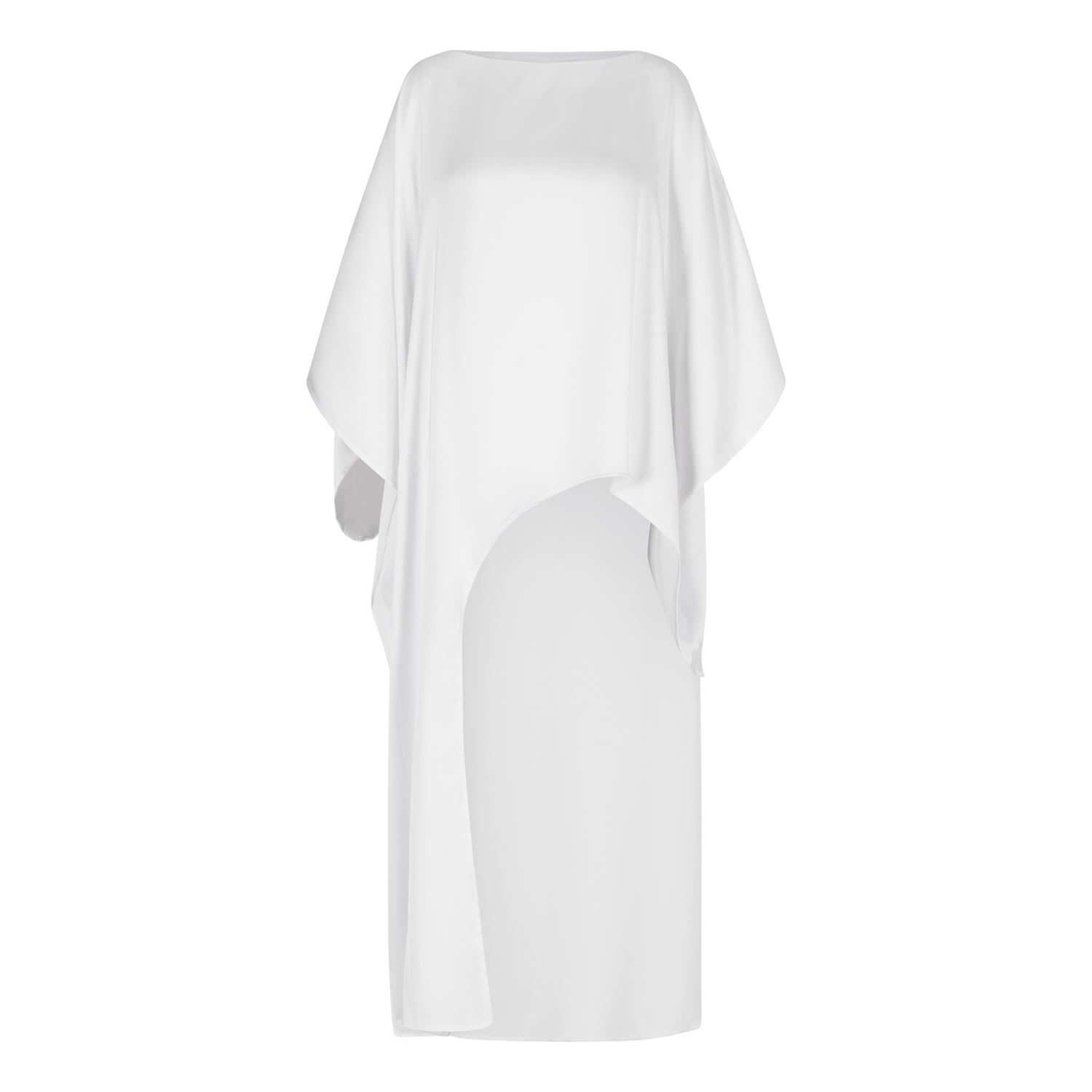 Clothes By Locker Room Women's Off-the-shoulder Maxi Tunic In White One Size In White