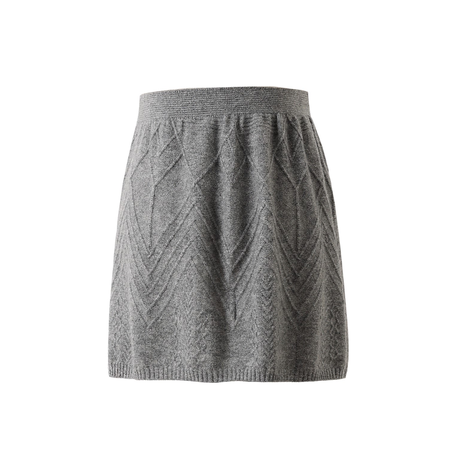 Fully Fashioning Women's Grey Verena Cashmere Skirt In Grey