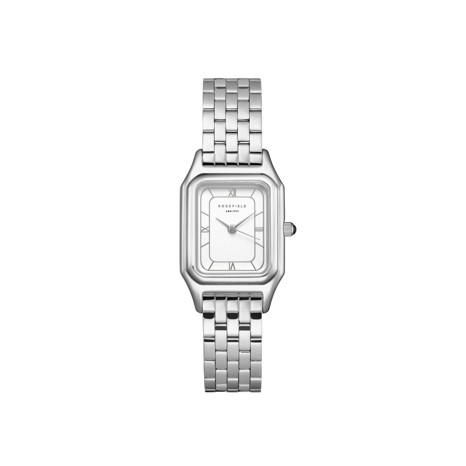 Rosefield Ivy Silver Ladies Watch With White Dial