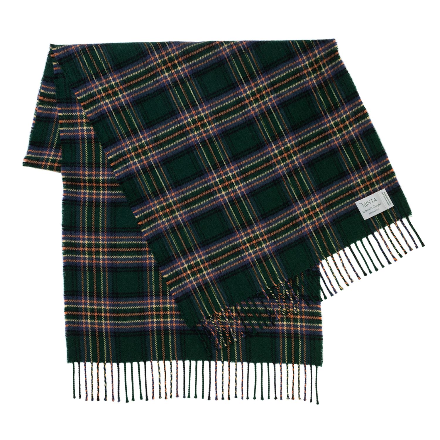Araminta Campbell Ltd Women's Amber Riverbank Lambswool Shawl Green In Green