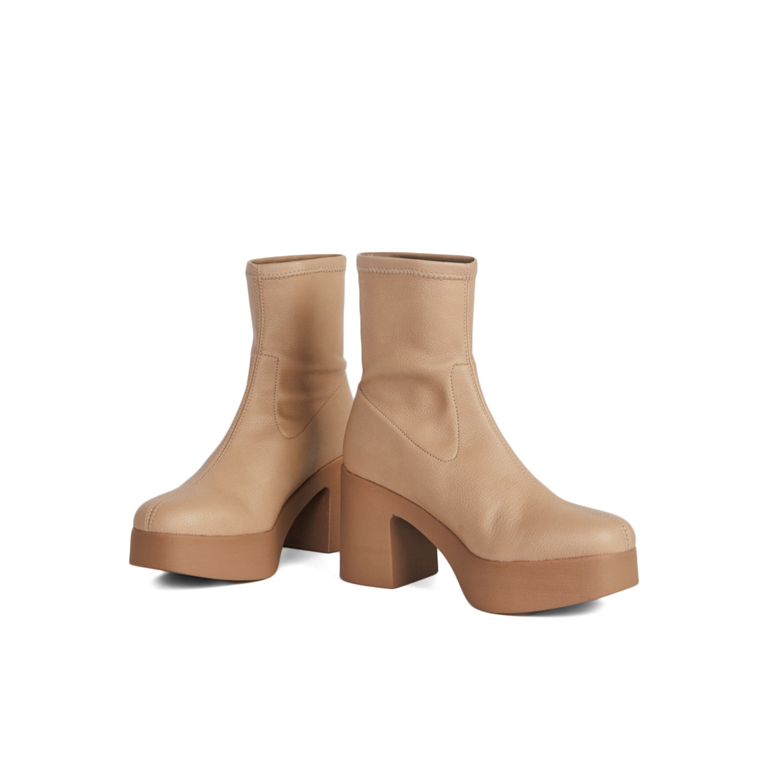 Intentionally Blank Women's Marlowe Vegan Platform Boot-brown In Brown