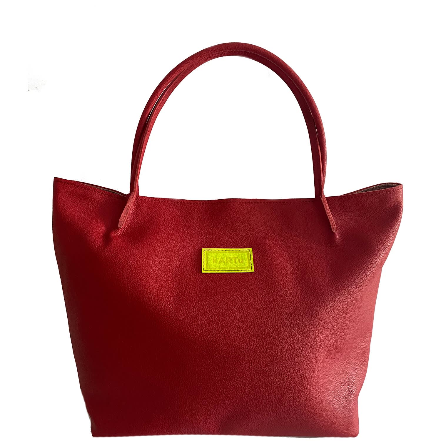 natural leather tote bag