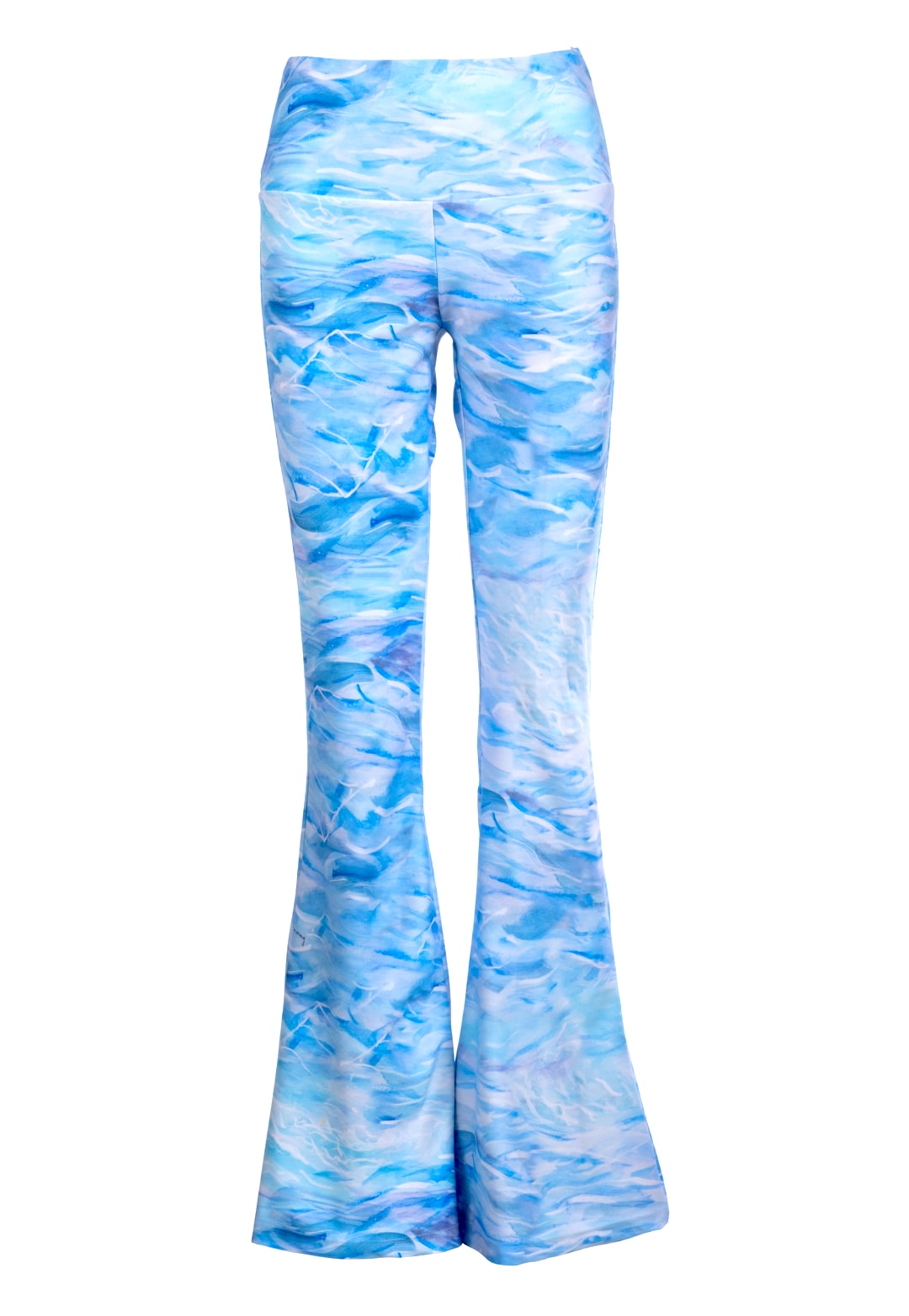 Women’s Blue Elaine Stretch Knit Pants In Ocean Brush Extra Small Ala Von Auersperg