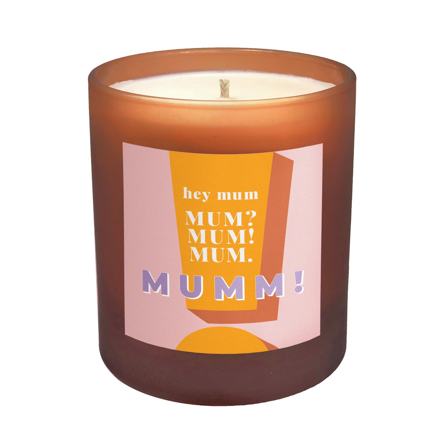 Little Karma Co. Ltd Purple / Pink Hey Mum - Calming Refillable Large Mother's Day Candle In Multi