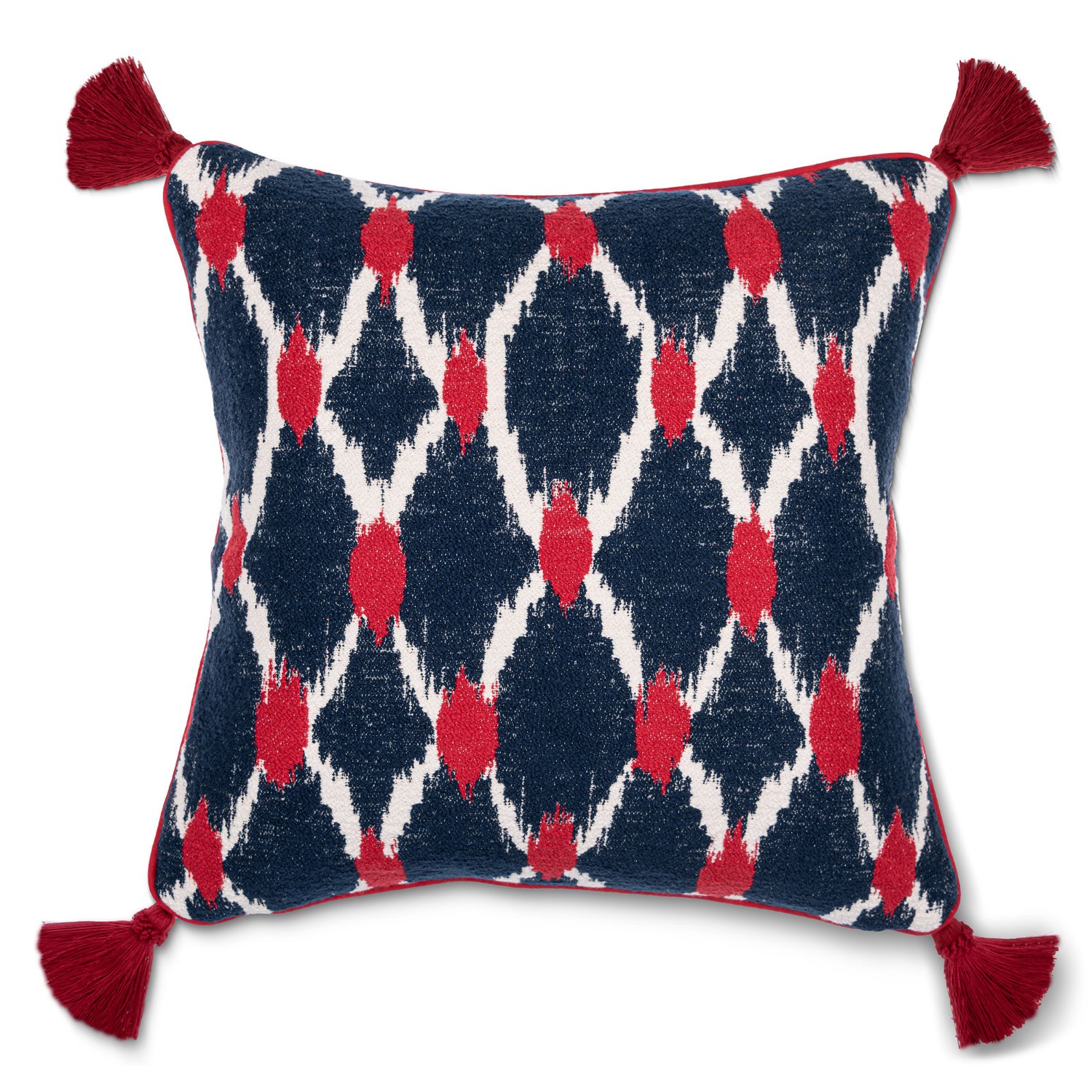 Blue / White / Red Seebensee Square Cushion By Mindthegap