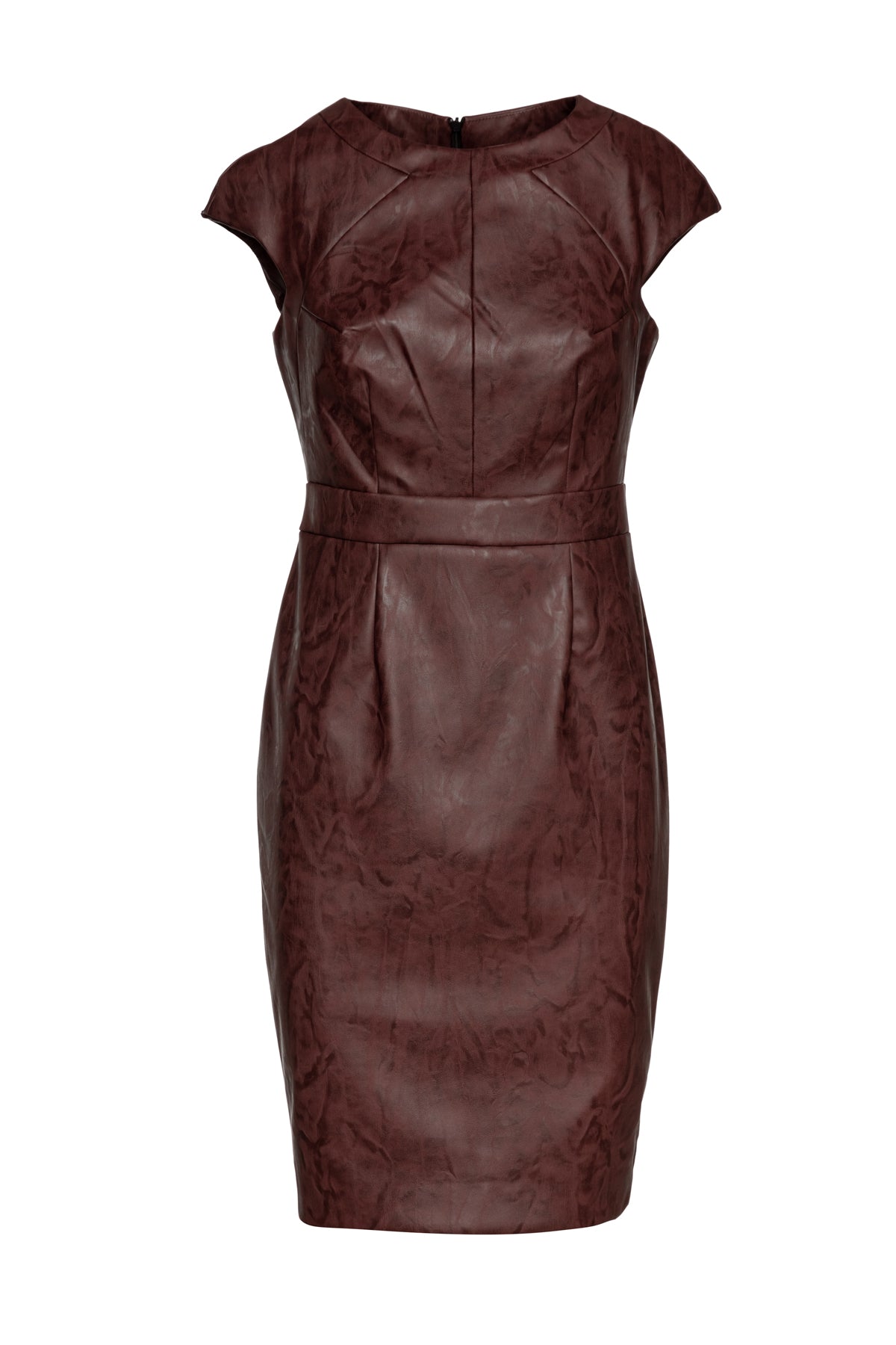 Women’s Chocolate Brown Faux Leather Dress Extra Small Conquista