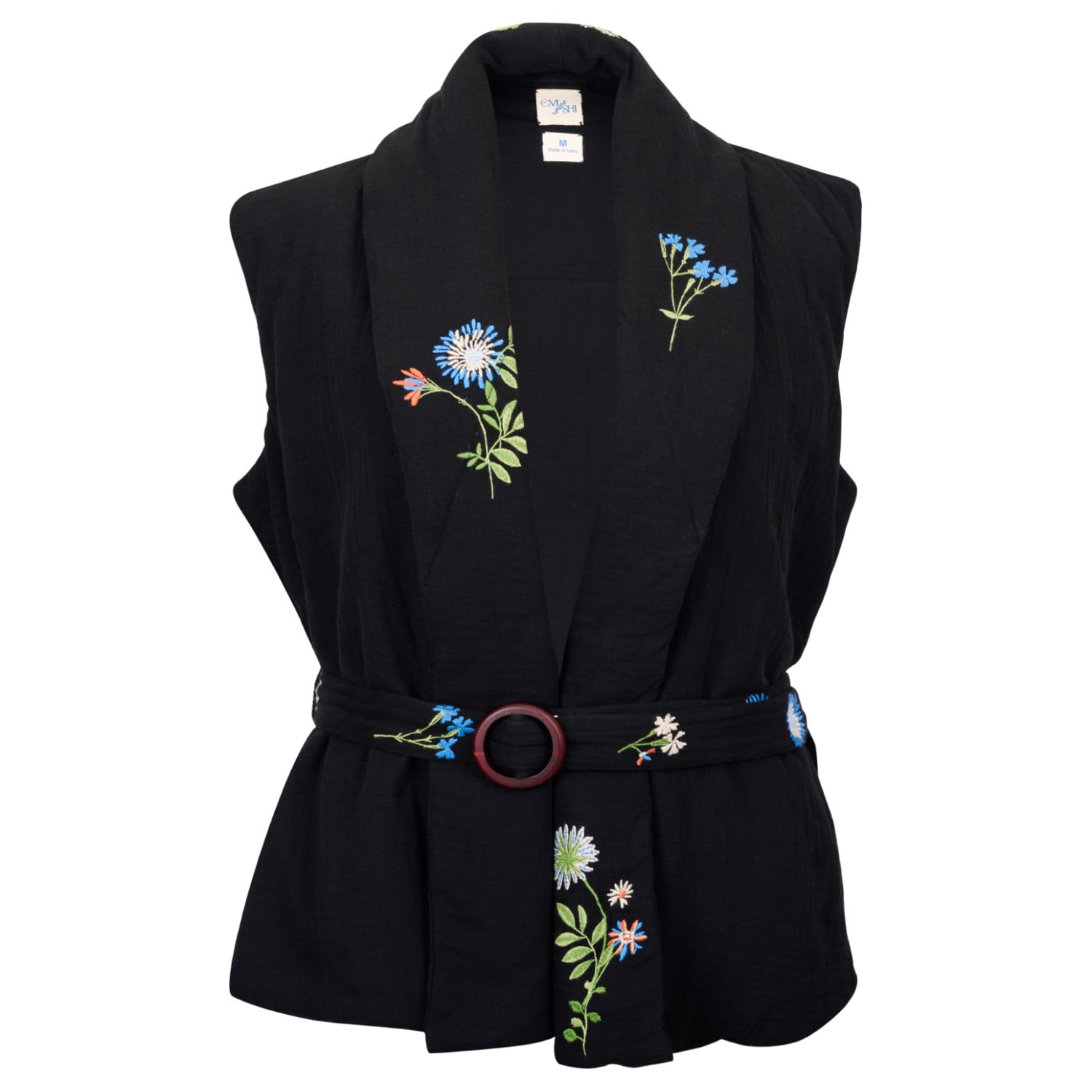 Em & Shi Women's Black Lily Of The Valley Puff Jacket In Black