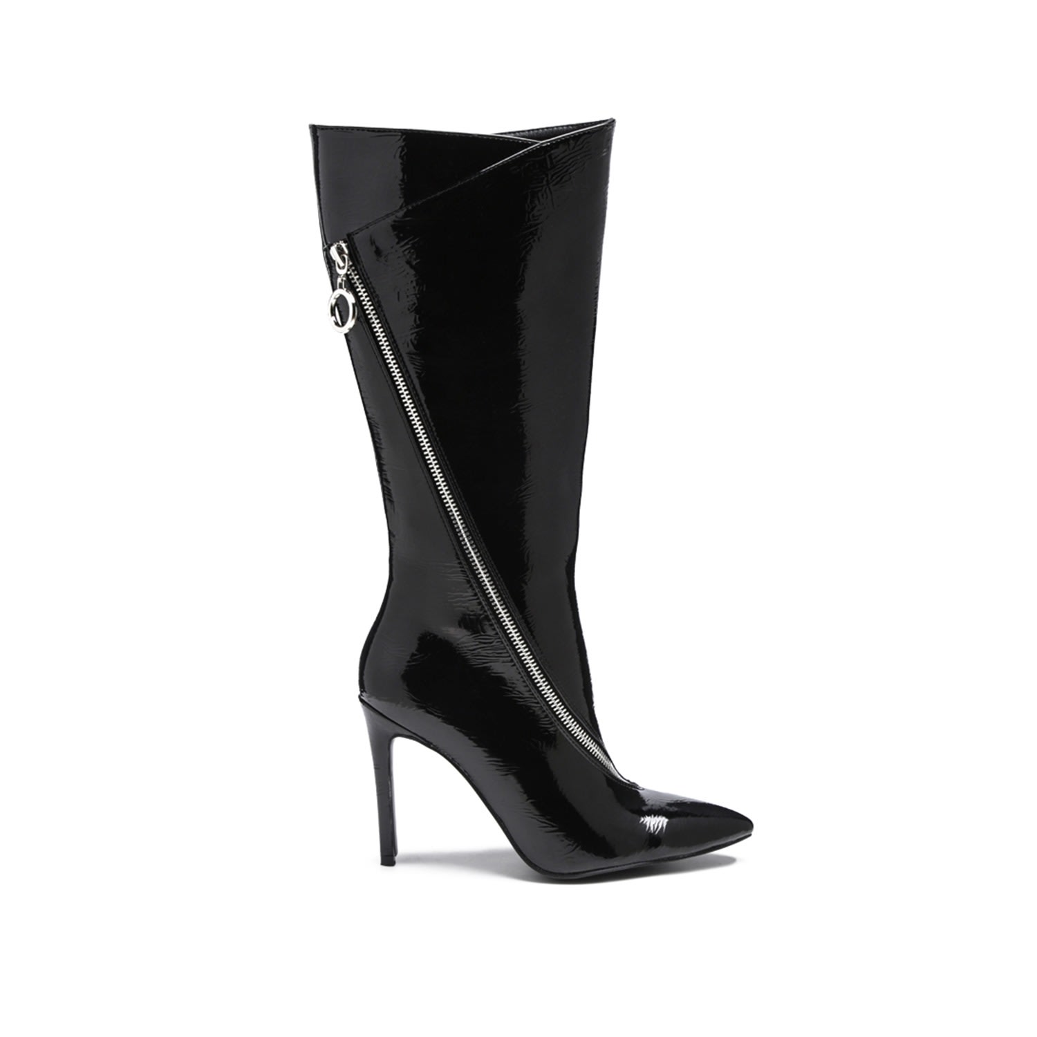 Women’s Tsaroh Black Zip Around Calf Boot 3 Uk Rag & Co.