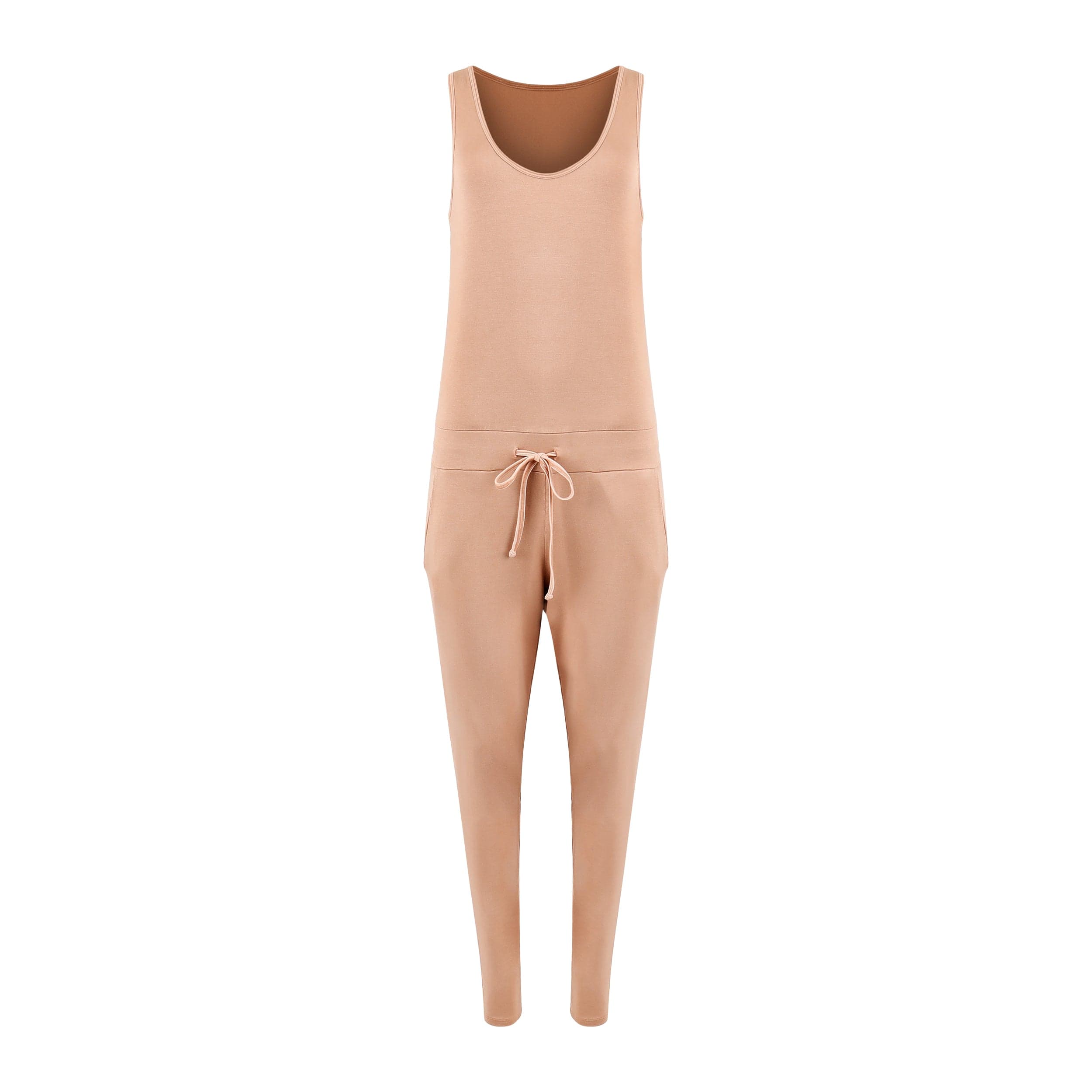 Women’s Claire Modal Jumpsuit - Camel Extra Small Lezat