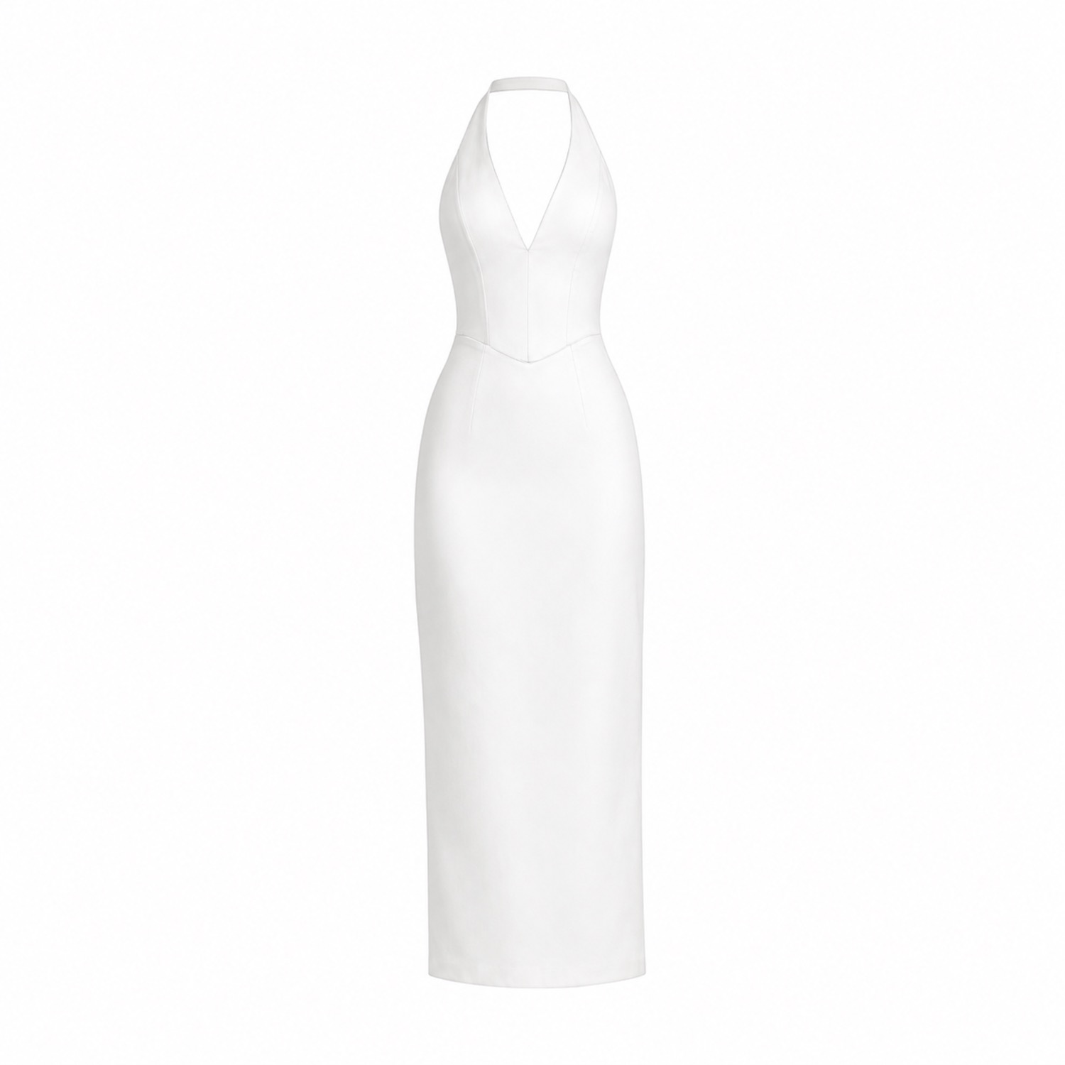 Women's Isla Cotton Halter Corset Dress - White | Xxxs | Icon Leva