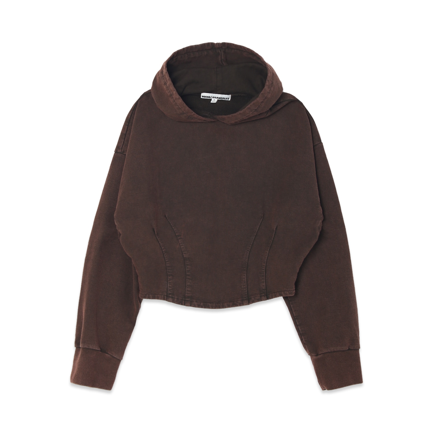 Noend Denim Women's Nora Corset Hoodie In Brown In Brown