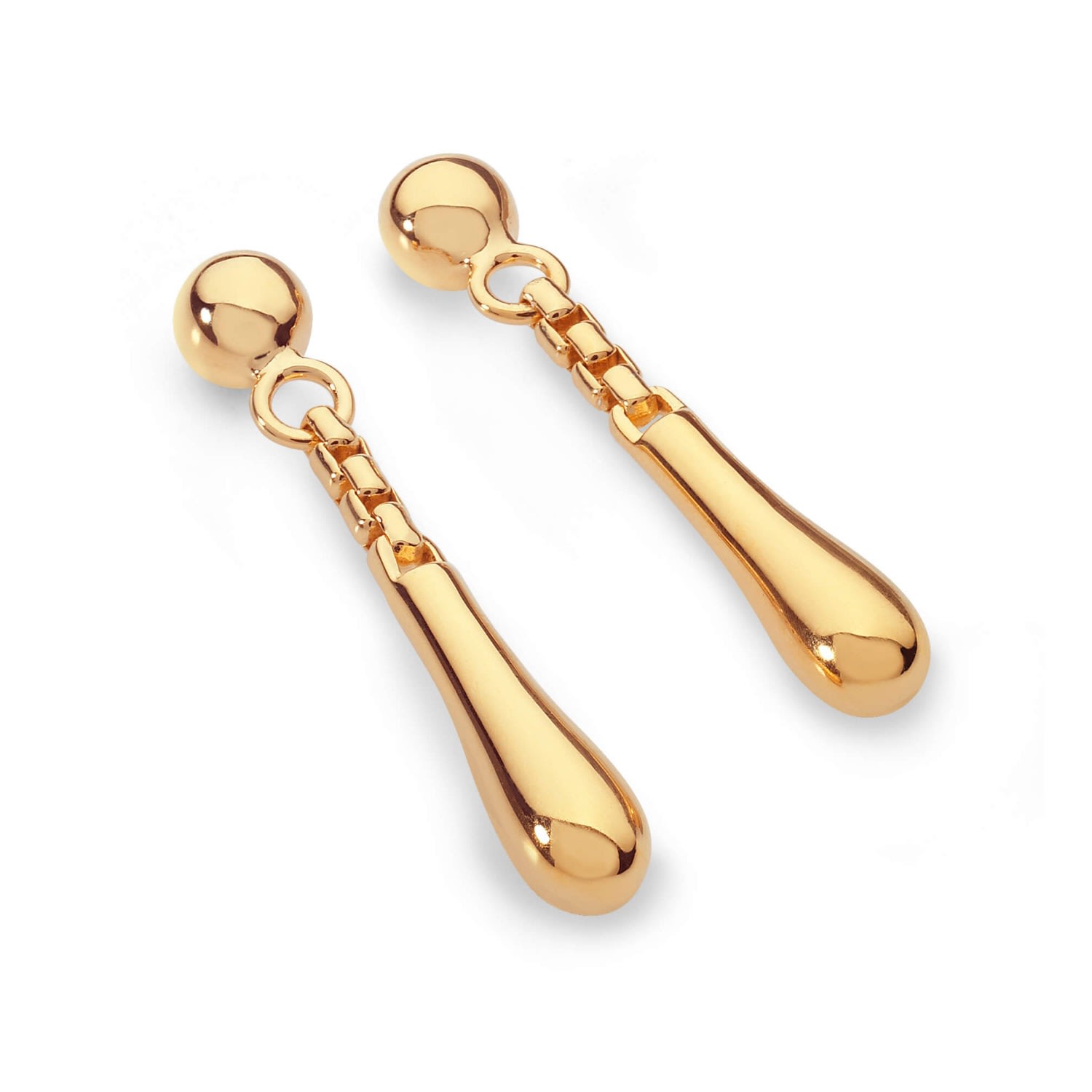 Lucy Quartermaine Women's Short Drop Earrings In Gold Vermeil
