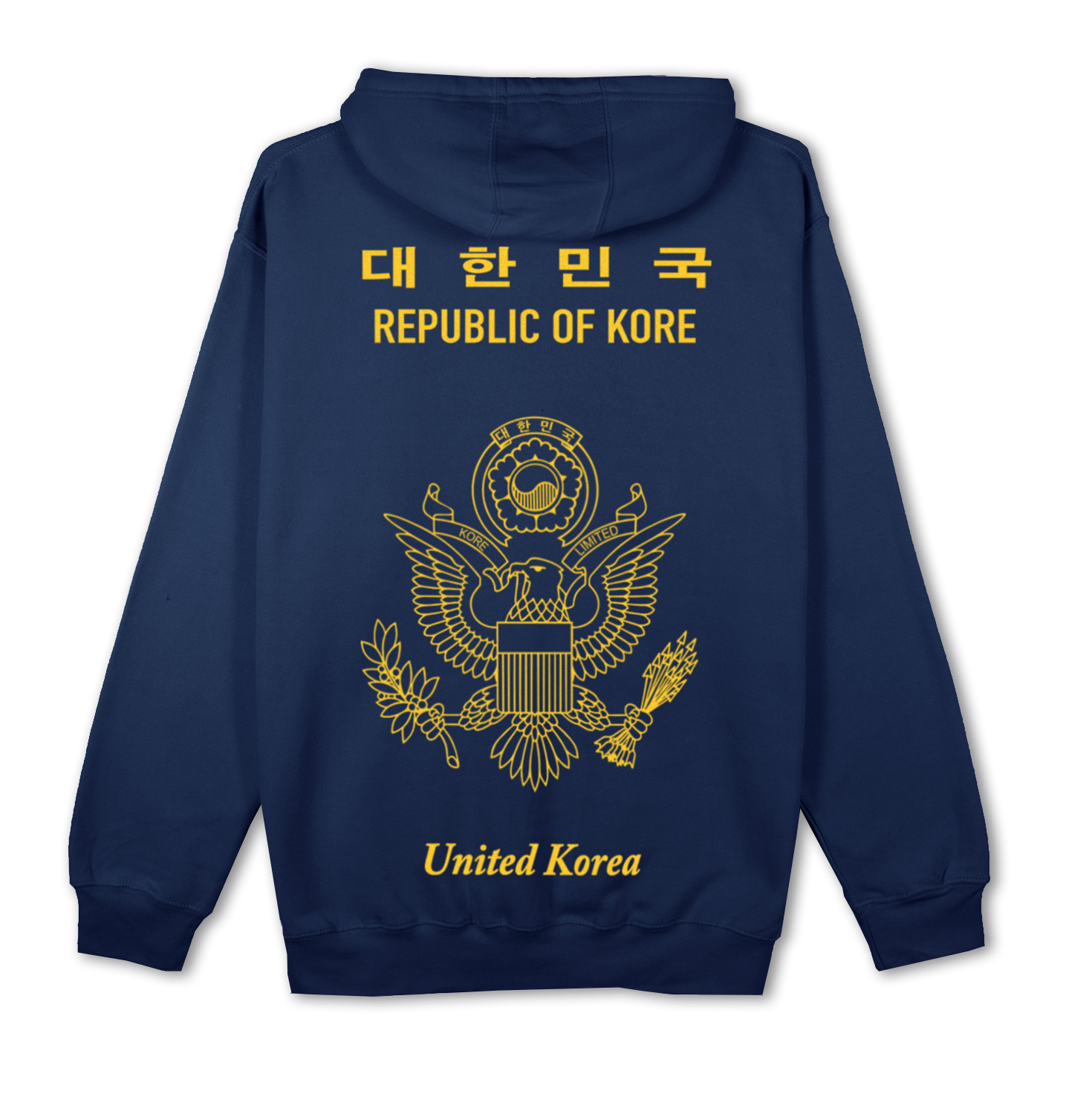 Korelimited Blue Kr-am Passport Hoodie In Navy In Blue