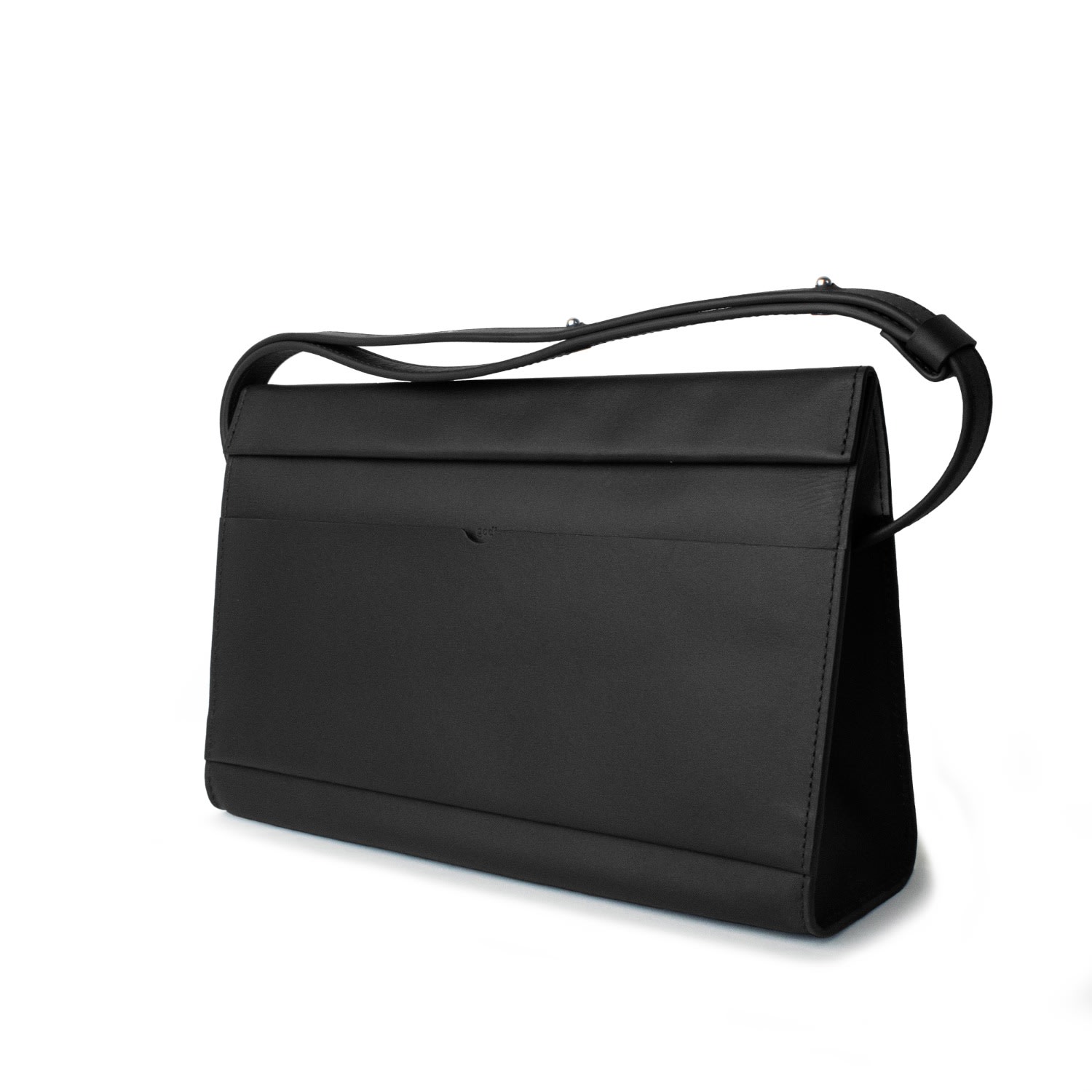 Godi. Women's The Christy Handmade Adjustable Shoulder Bag - Black In Black