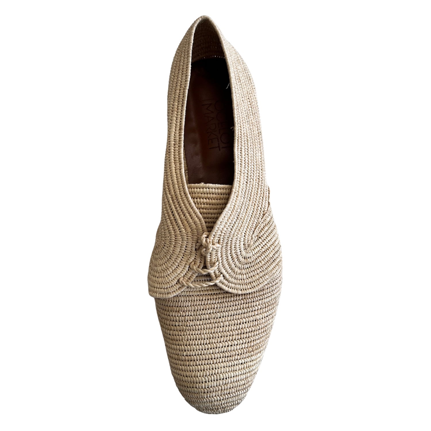 Ocelot Market Neutrals Men's Raffia Oxford In Natural In Gold