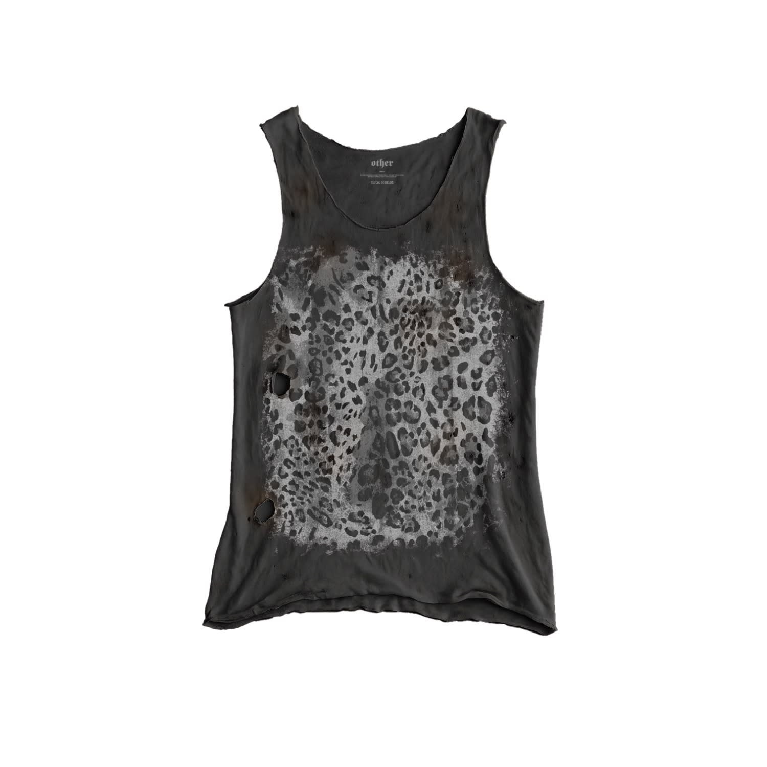 Other Uk Men's Black / Grey Cheetah Destroyed Tank In Multi