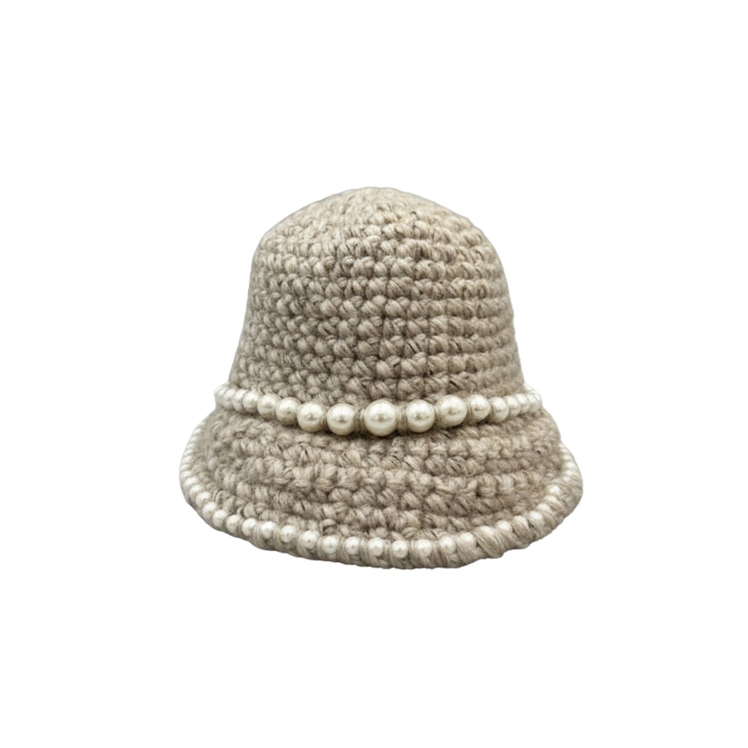 Iskra Women's Neutrals / White Pearl Ivy Hat In White