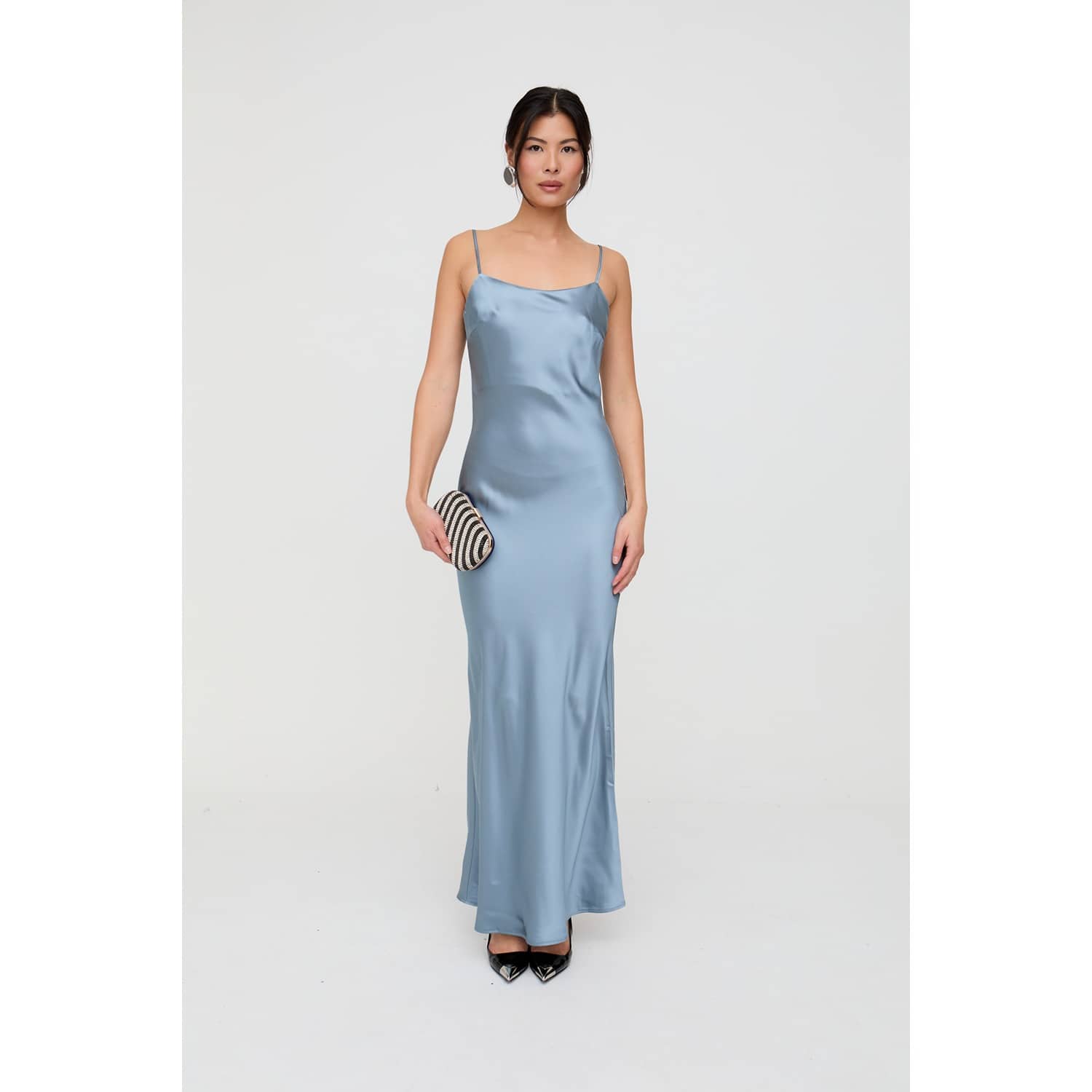 chinese dress ladies All Things Golden - The Luxe Rib Maxi Dress - Mid Grey