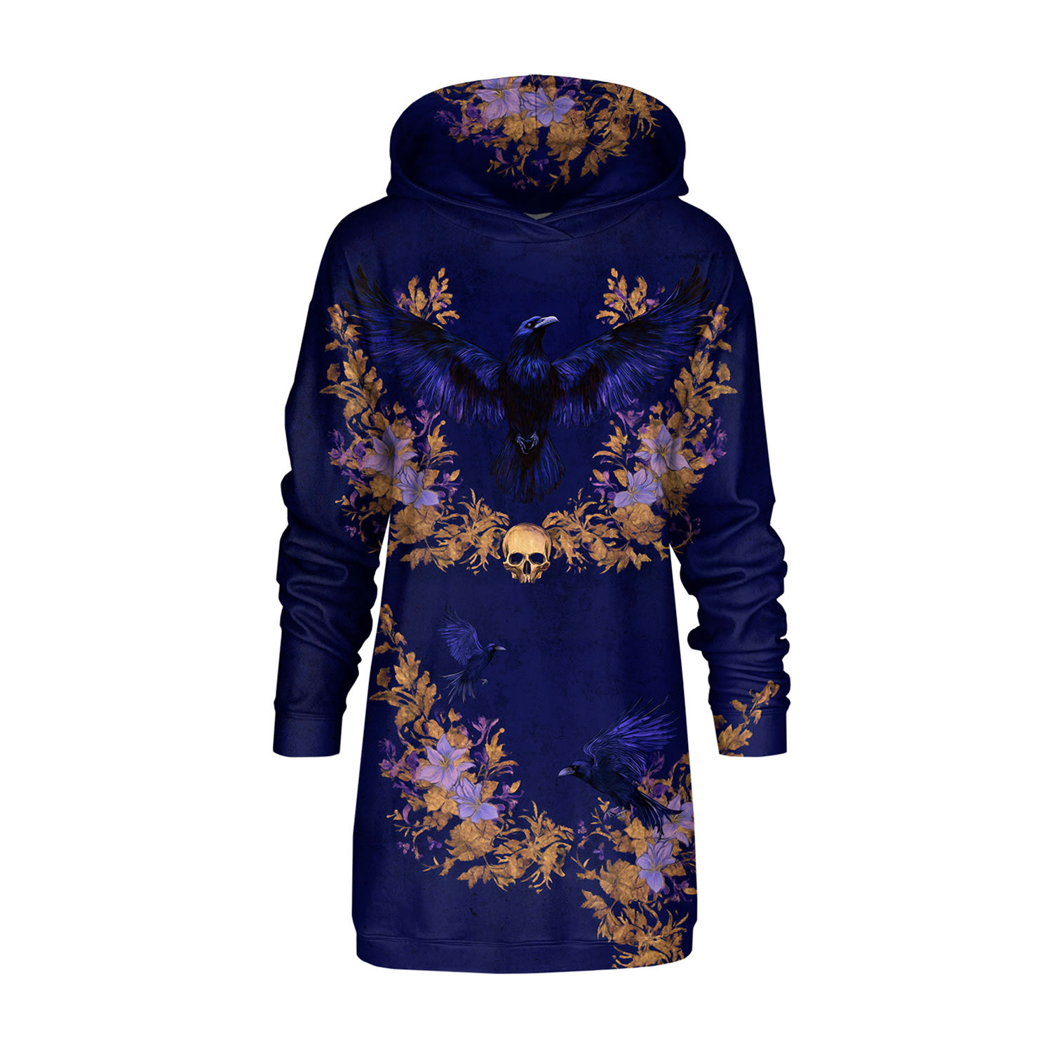 Aloha From Deer Women's Raven's Throne Oversize Hoodie Dress In Yellow