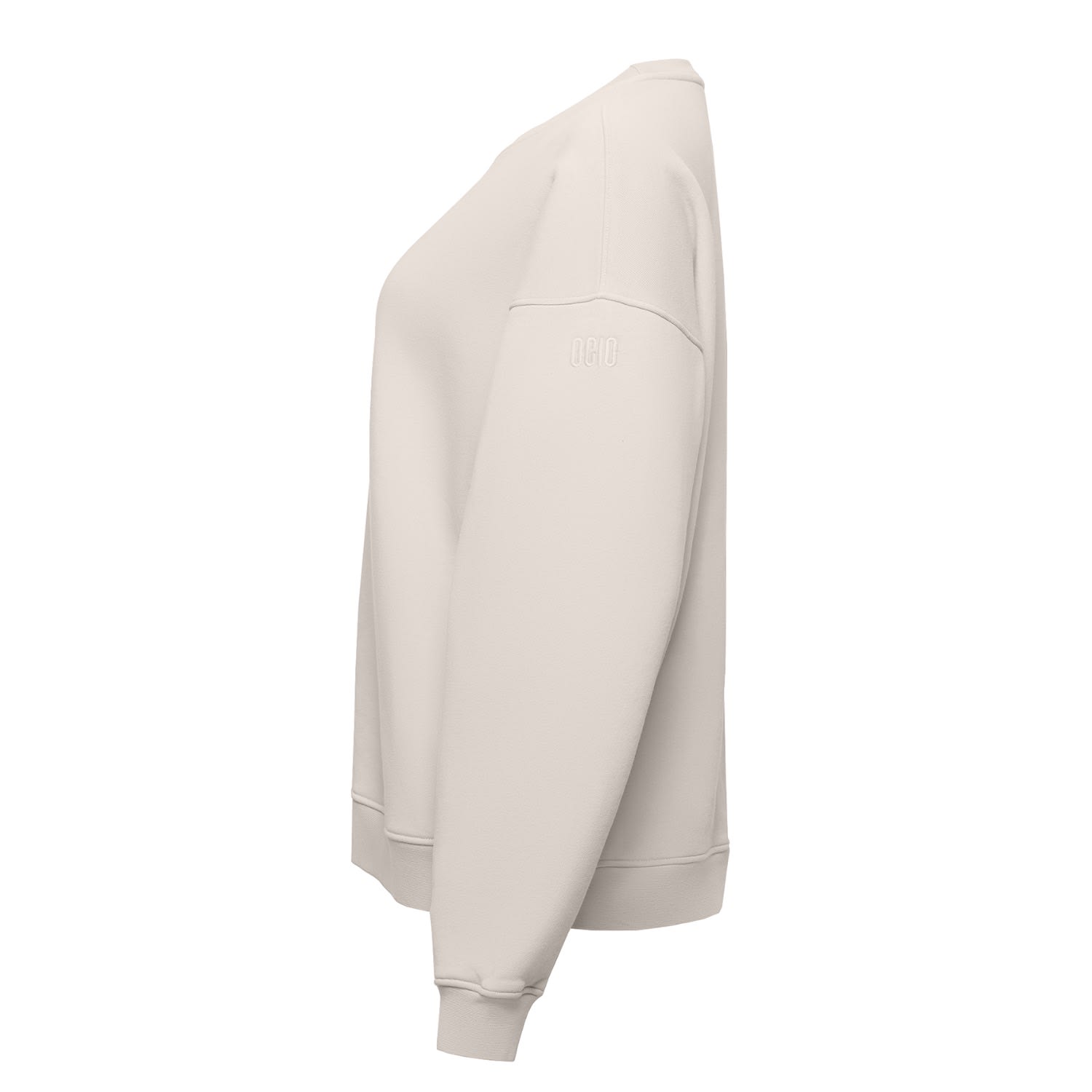 Ocio Leisurewear Neutrals / Grey Men's Oversized Crewneck In Stone In Grey