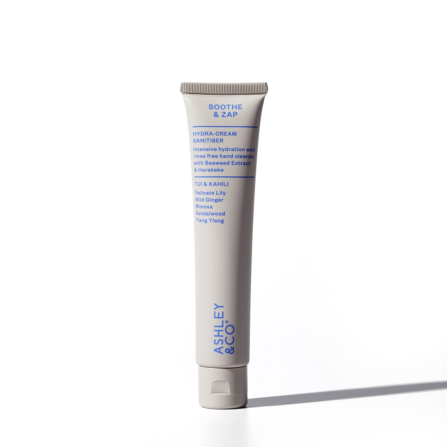 Ashley & Co Soothe & Zap Hydra Cream Hand Sanitiser In White