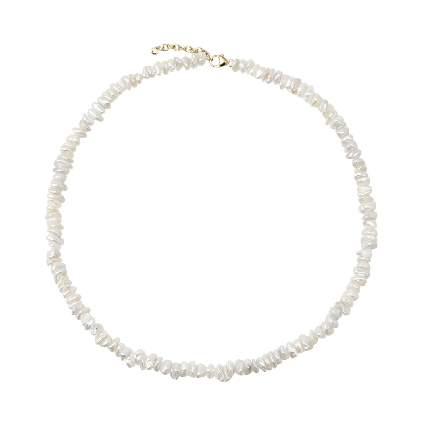 Women’s Ayla Irregular Keshi Pearl Sterling Silver Necklace Kiri & Belle