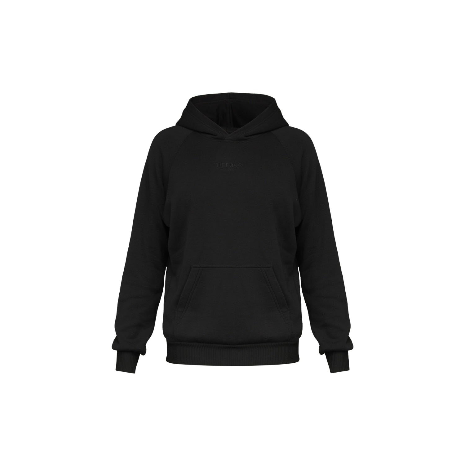 Thefour Women's Black Block Hoodie In Black