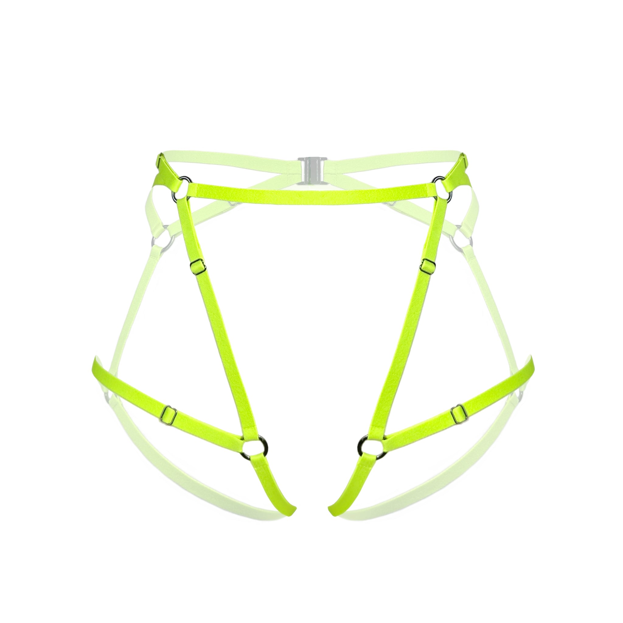 Monique Morin Lingerie Women's Frisson Harness Acid Green In Green