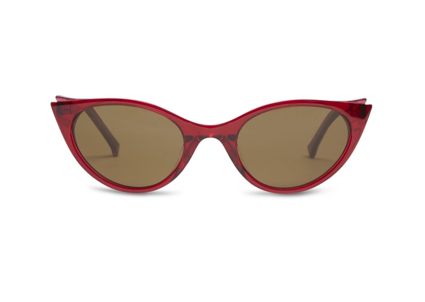 Women’s Small Cat Eye Sunglasses In Red- Syeahmeez Sunglasses One Size Gazal Eyewear