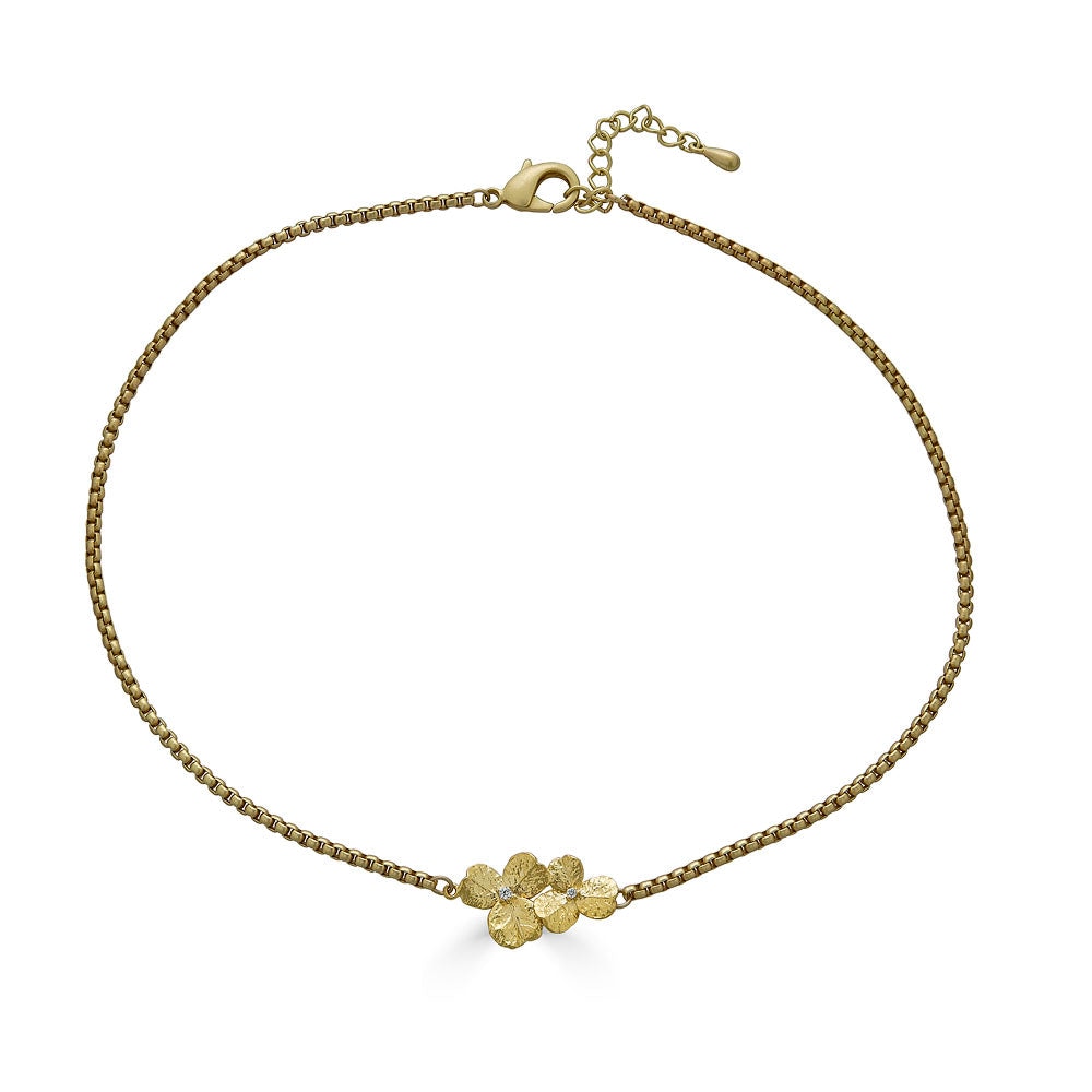 Loni Paul Jewelry Women's Gold Clover Bar Necklace In Gold