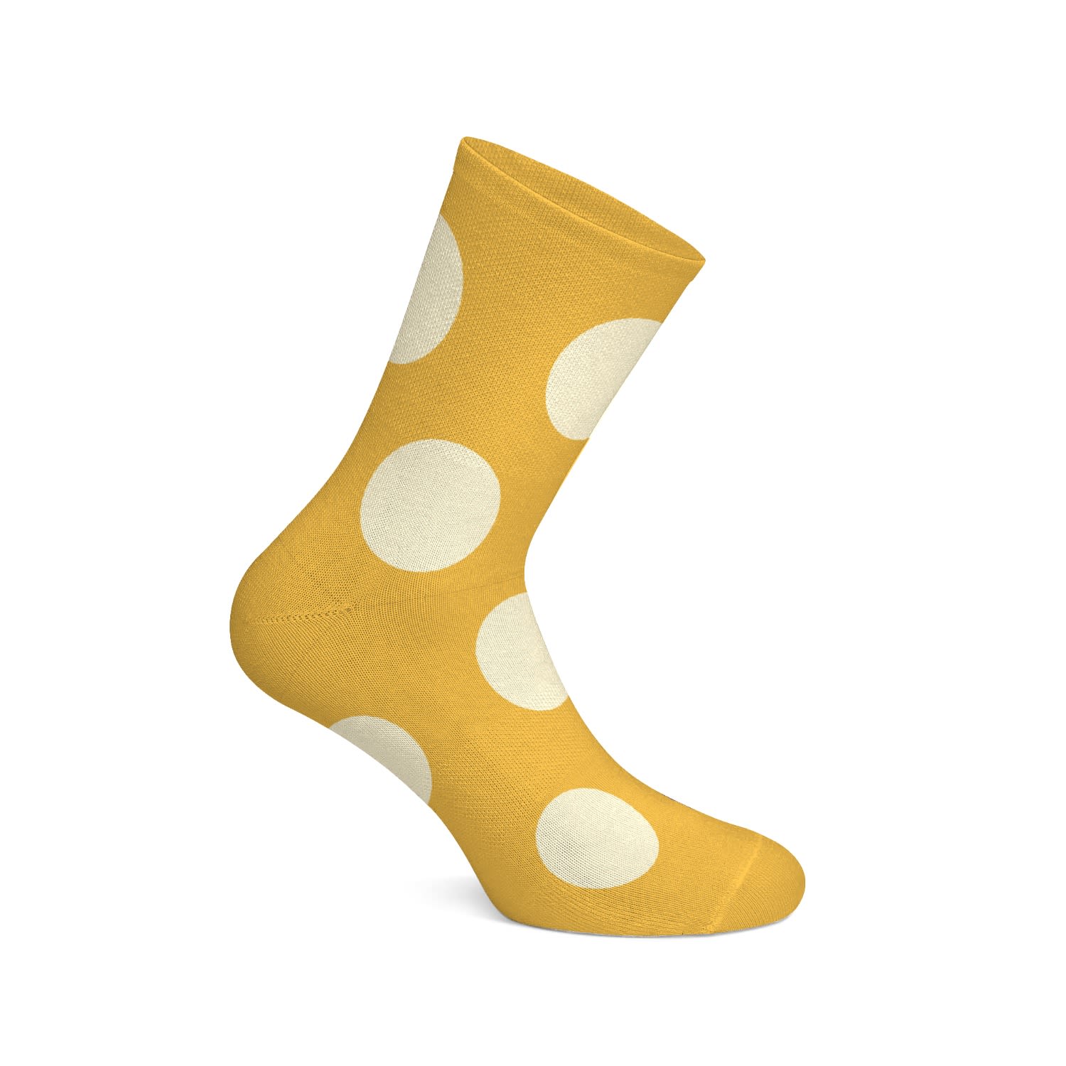 Yellow / Orange Orange Mens Polka Dot Egyptian Cotton Socks Persona