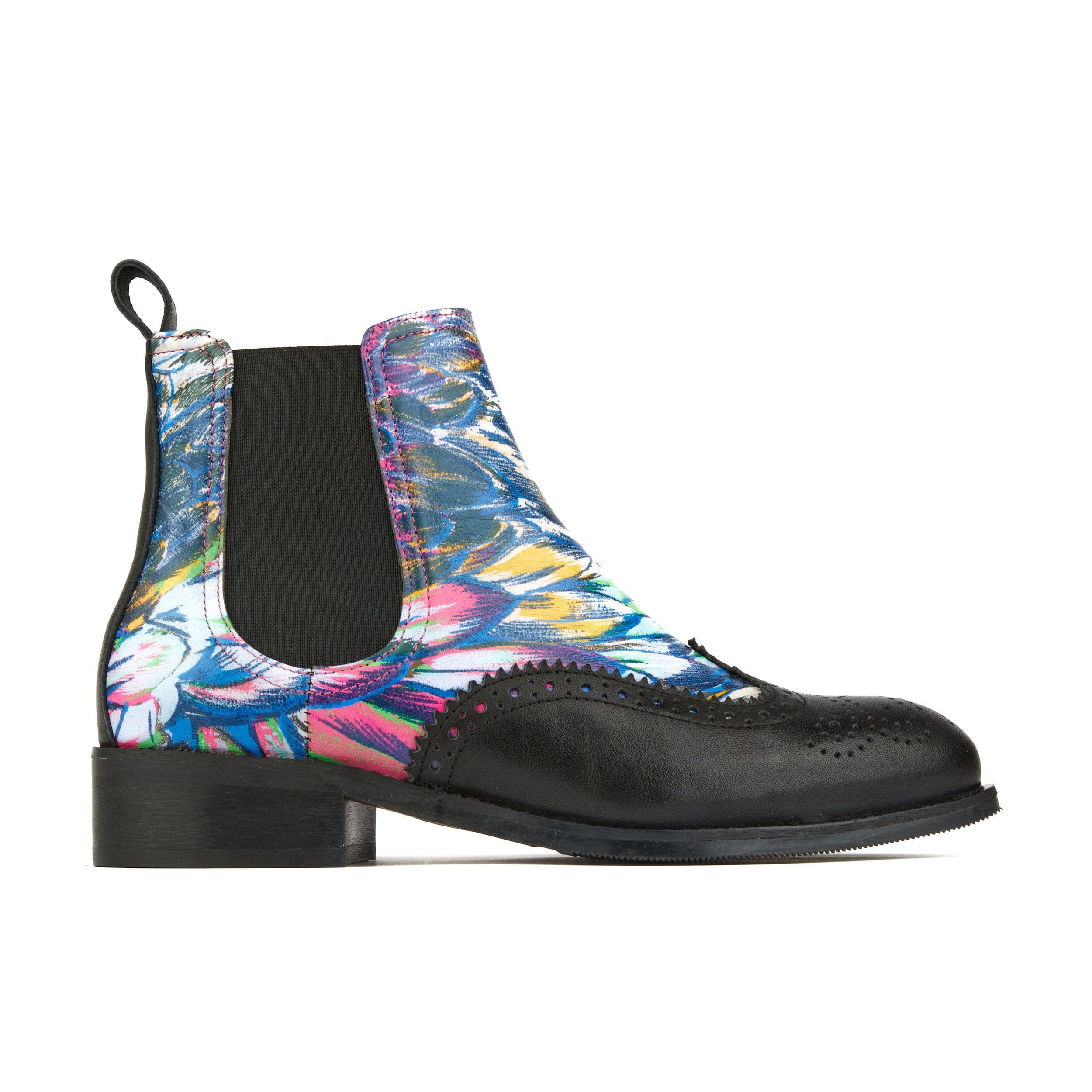 Embassy London Usa Mamacita - Dark Flamingo & Navy - Womens Ankle Boots In Blue