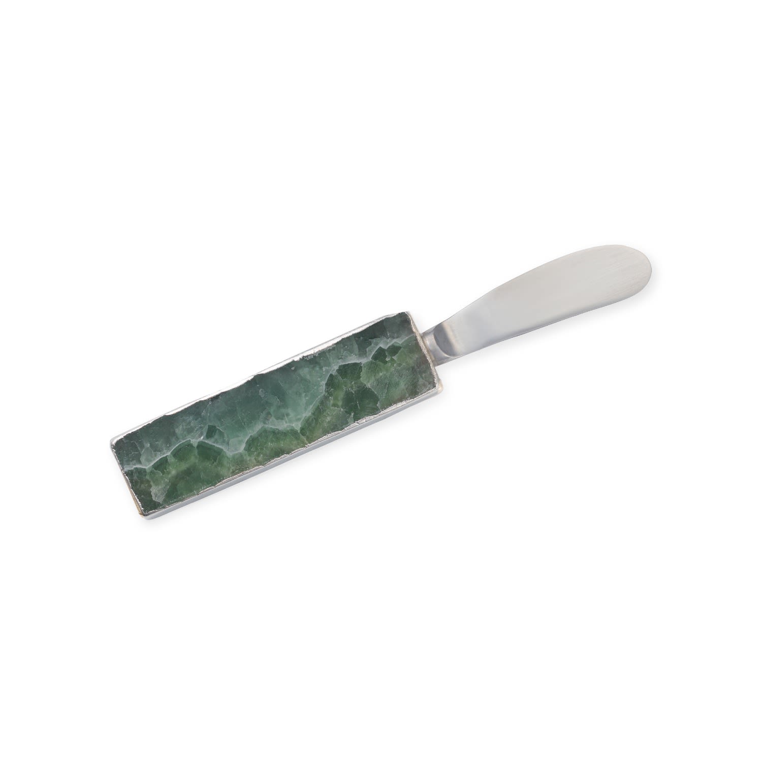Greatfool Green Fluorite Spread Knife In Green