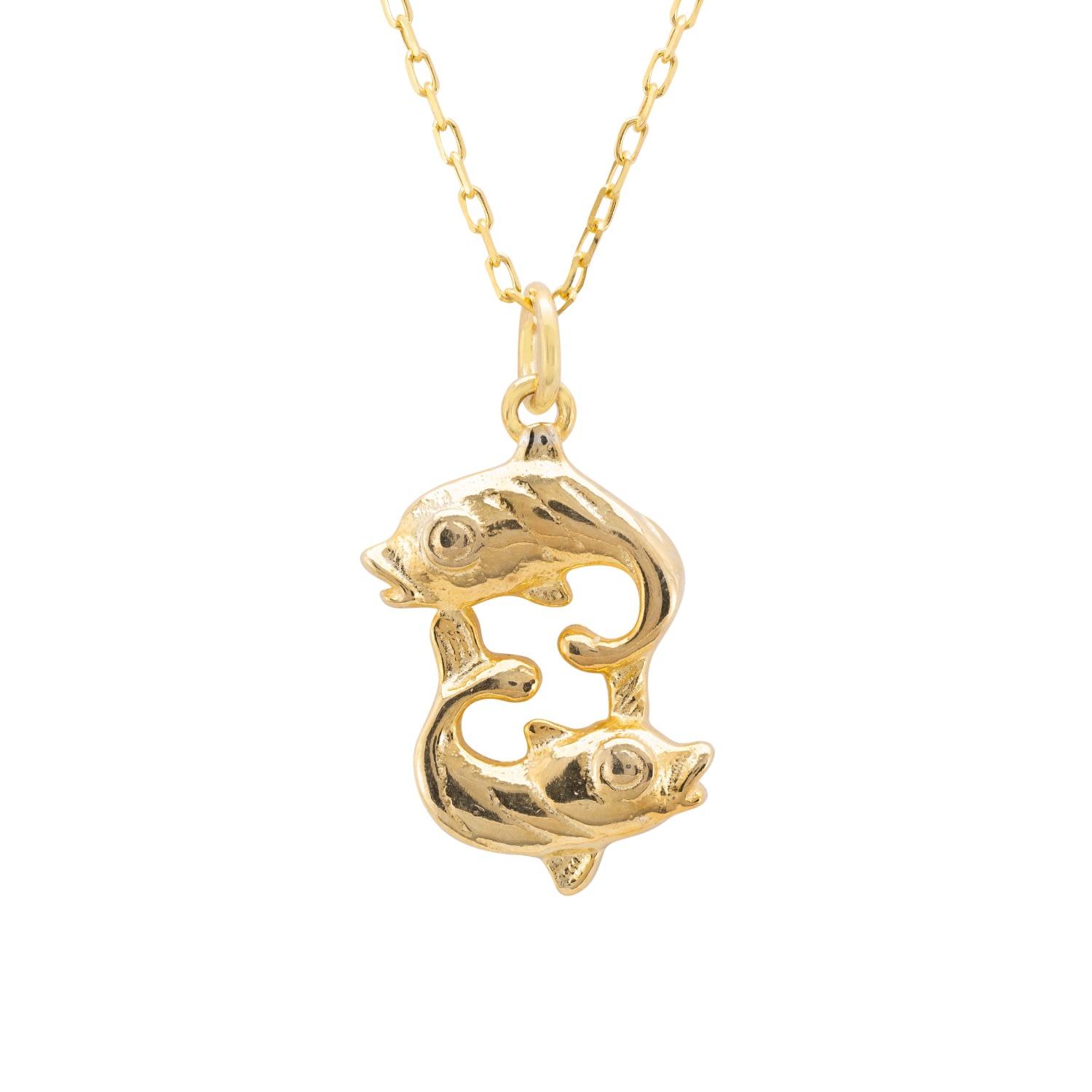 Women’s Zodiac Star Sign Necklace Gold Pisces Latelita